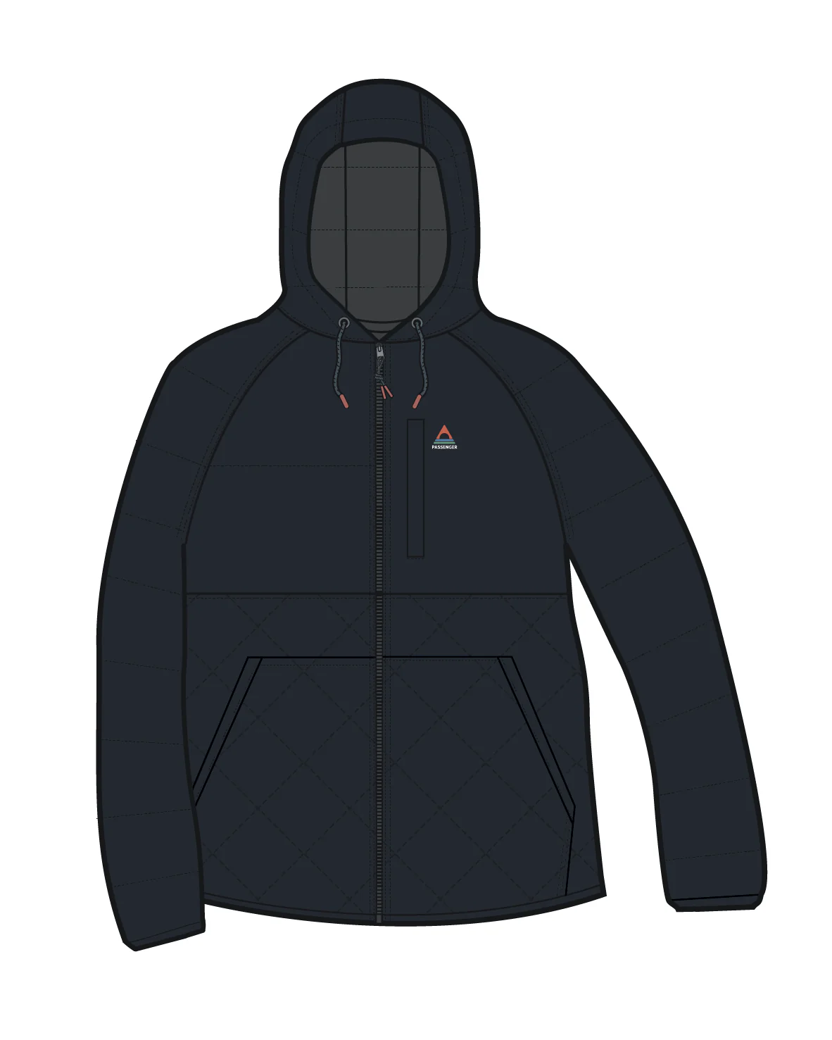 Dylan Insulated Full Zip Jacket - Black - Image 12