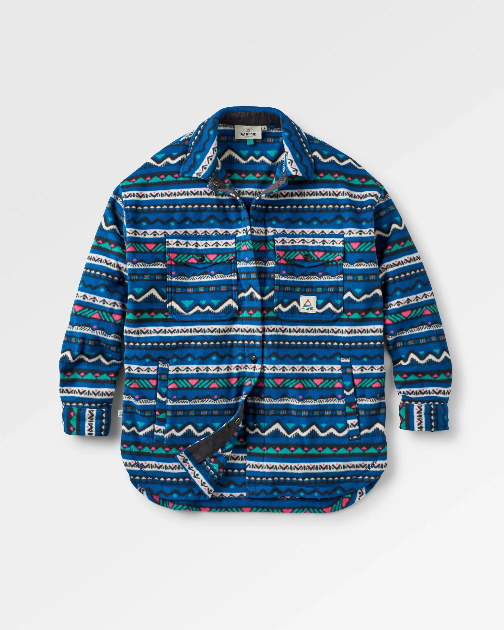 East Polar Fleece Shirt - Mountain Geo Tidal Blue - Image 2