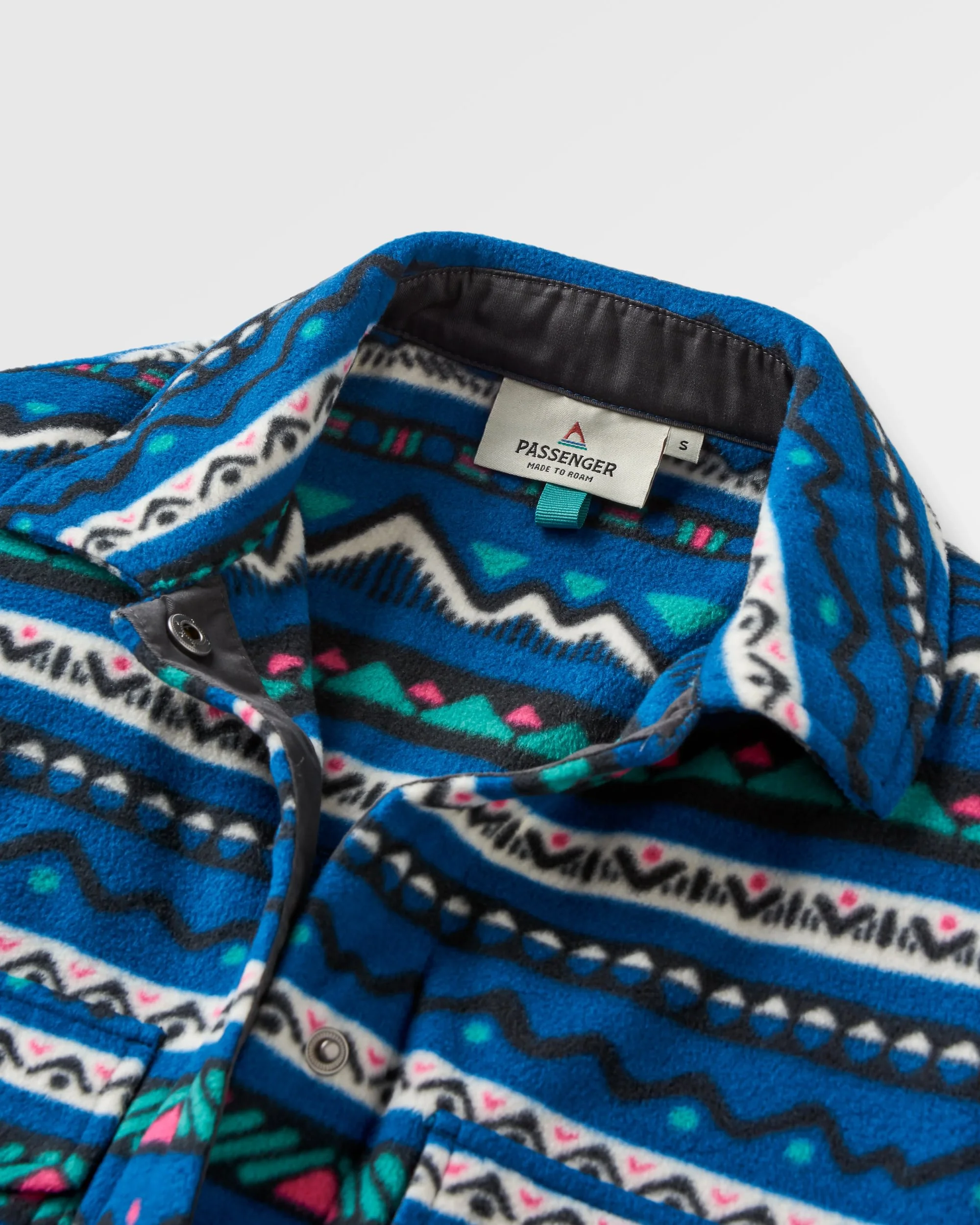 East Polar Fleece Shirt - Mountain Geo Tidal Blue - Image 6