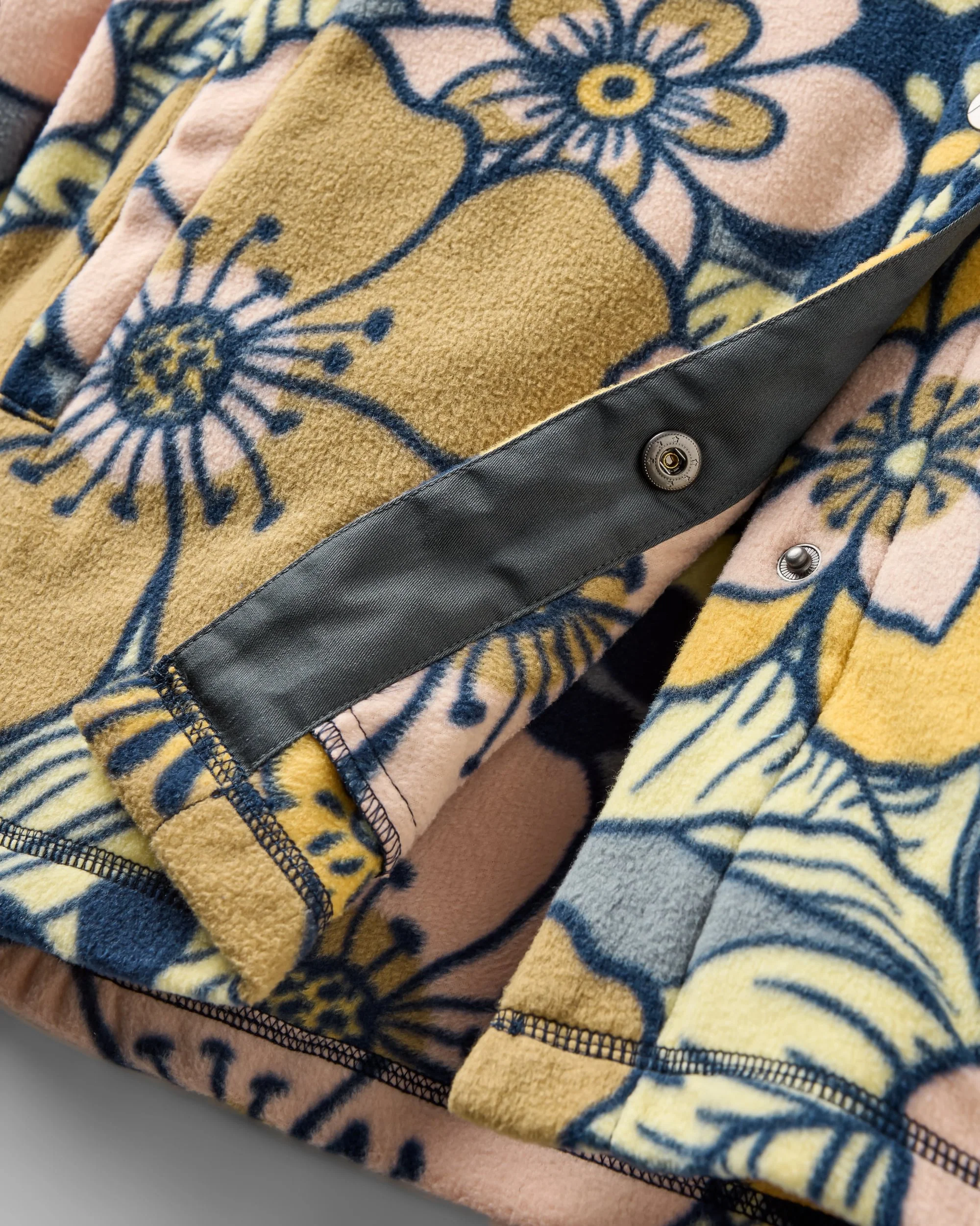 East Polar Fleece Shirt - Vintage Floral Sunlight - Image 9