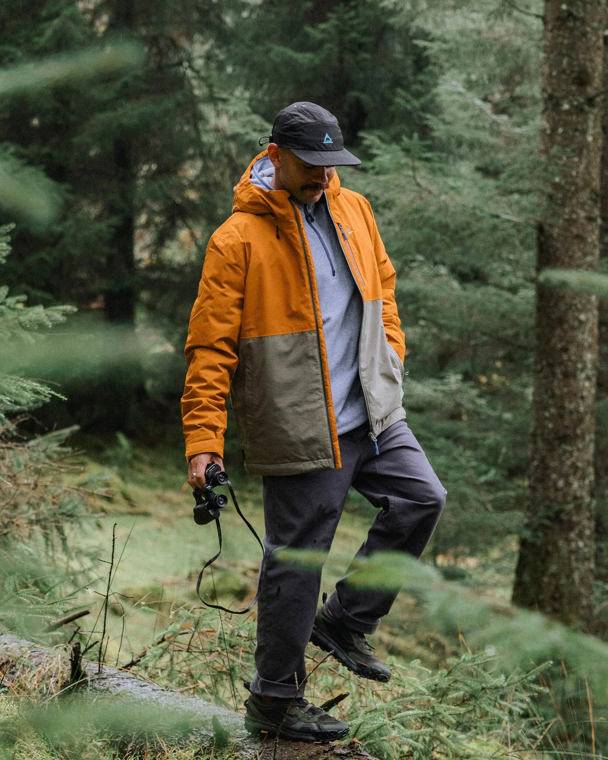 Eclipse Insulated Waterproof Jacket - Retro Orange/Dusty Olive - Image 3