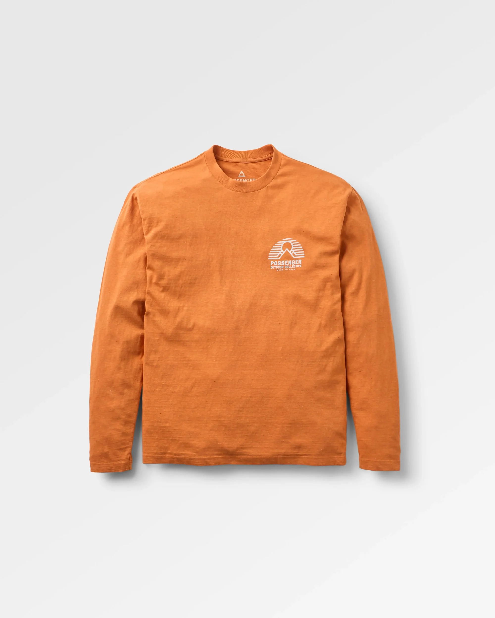 Elbio Relaxed Fit LS T-Shirt - Sunset Orange Marl - Image 2