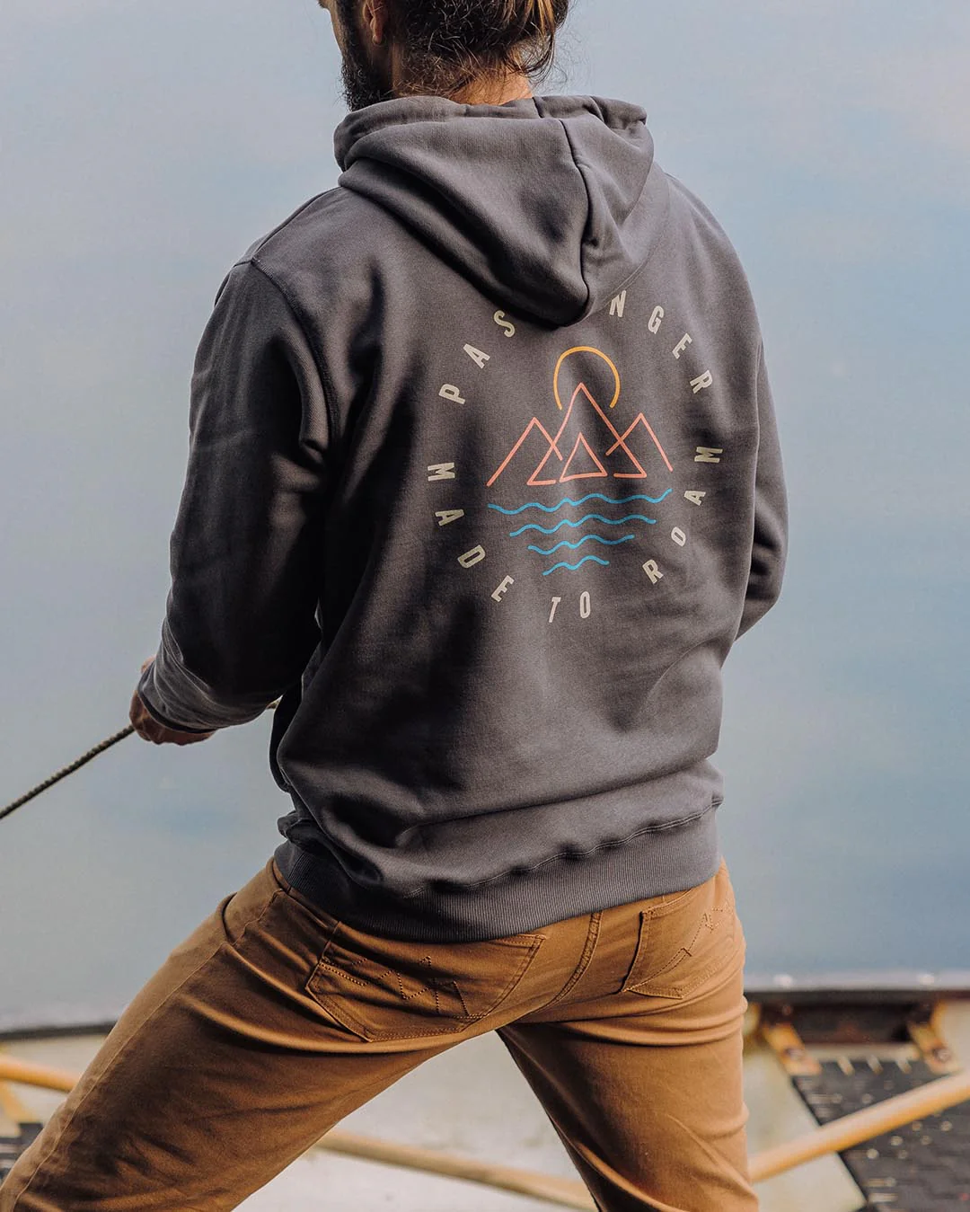 Escapism Regular Fit Hoodie - Faded Black - Image 3