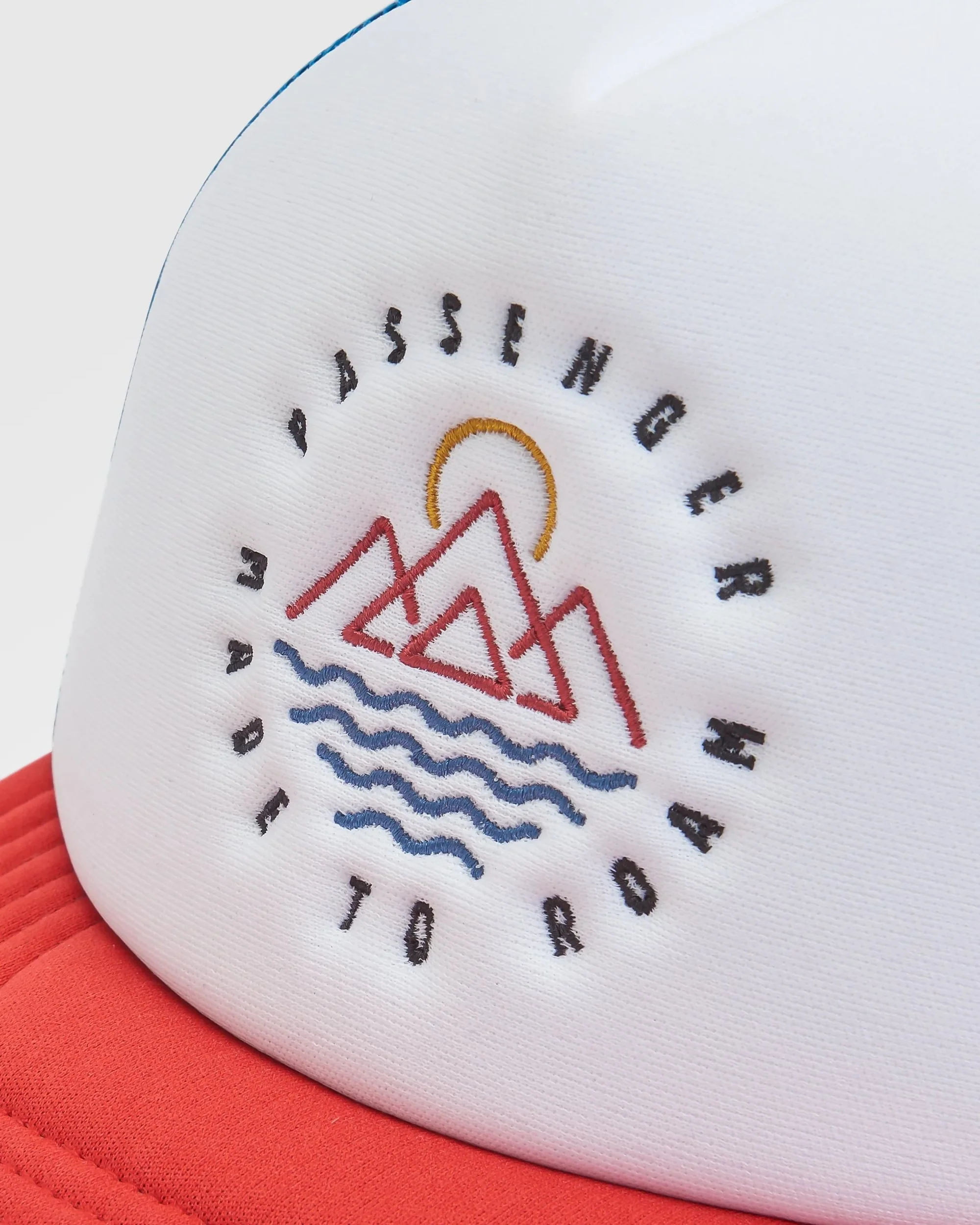 Escapism Snapback Trucker Cap - Moonlight Blue/Red Spice - Image 3