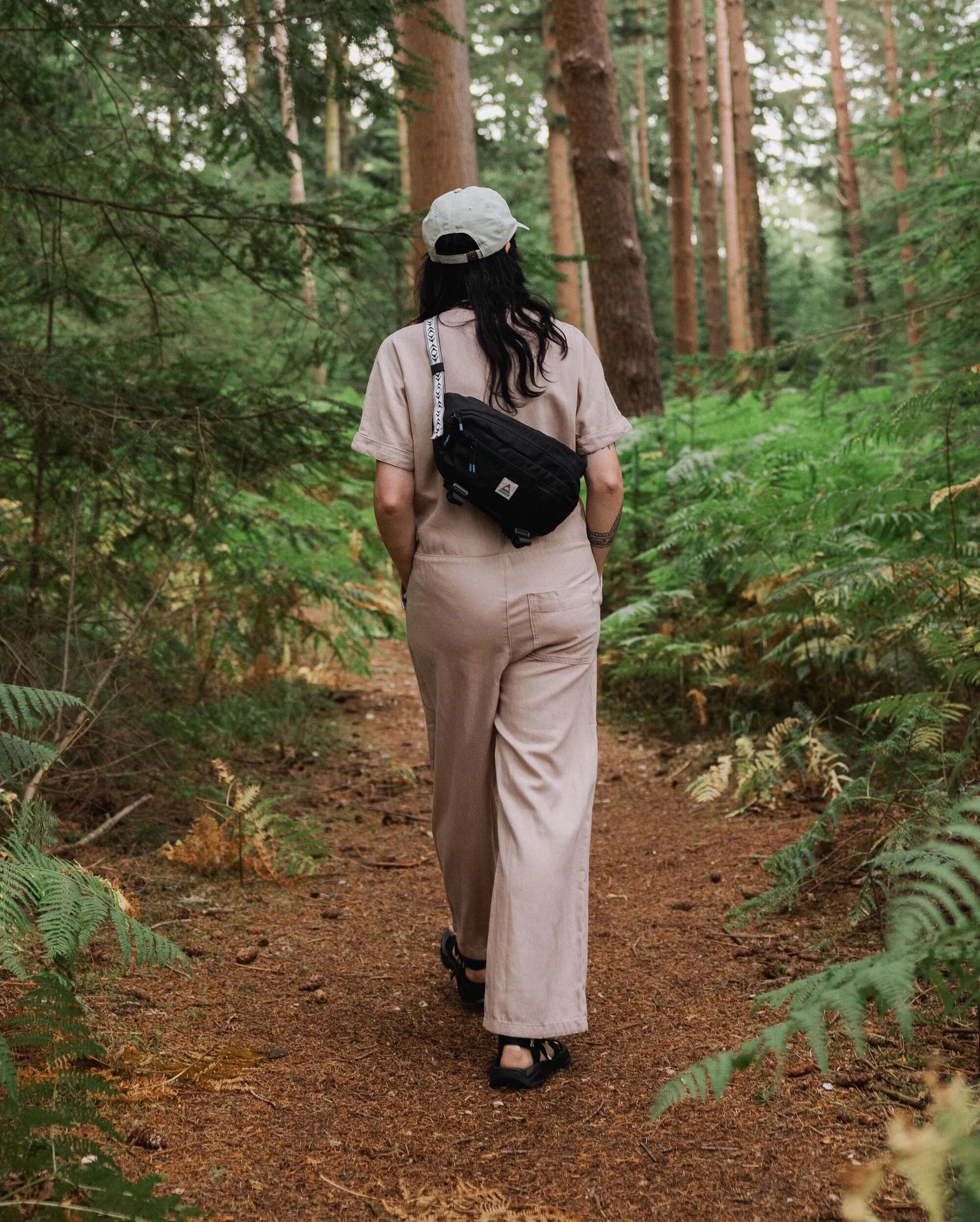 Esen Short Sleeve Jumpsuit - Simply Taupe - Image 3
