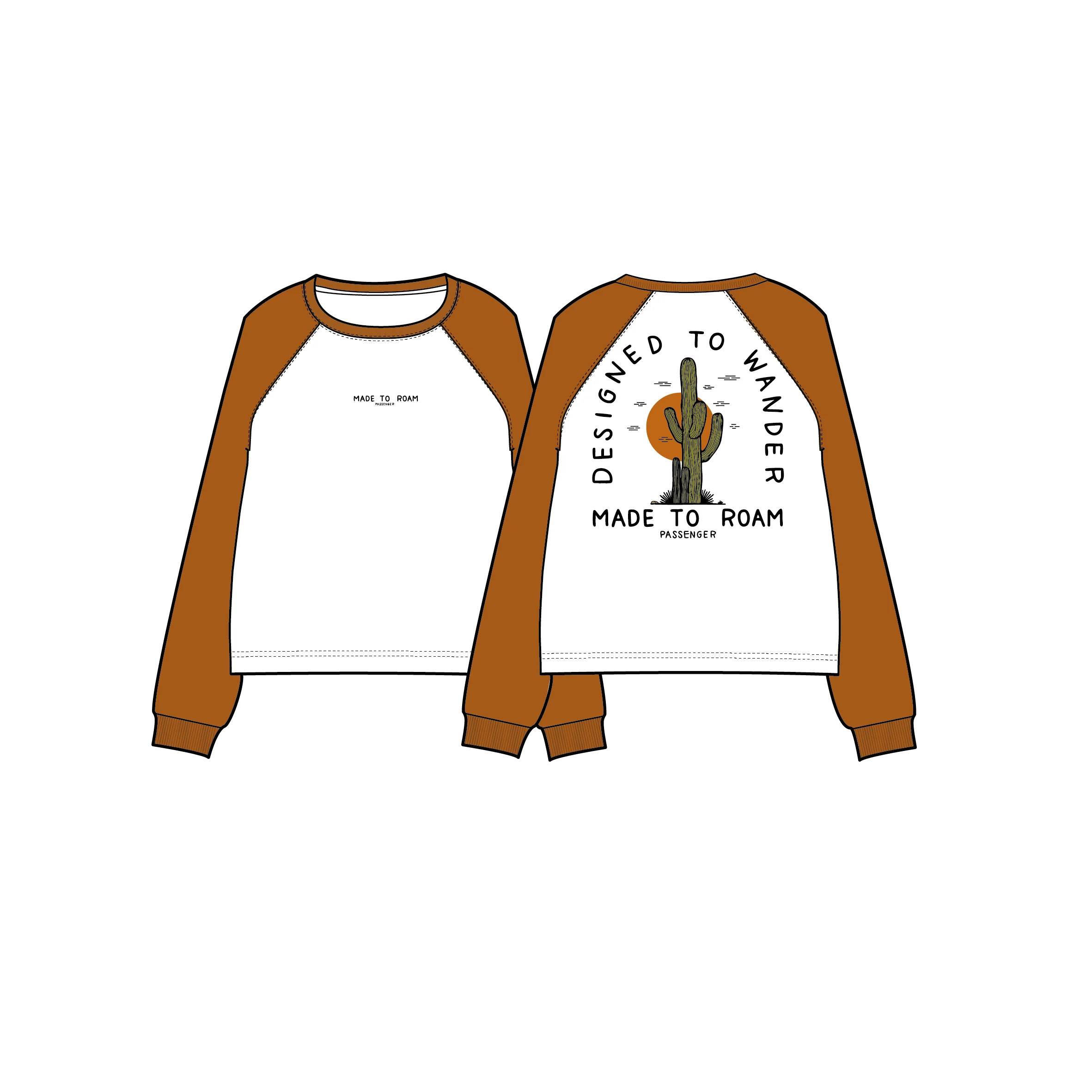Explore LS Raglan T-Shirt - White - Image 7