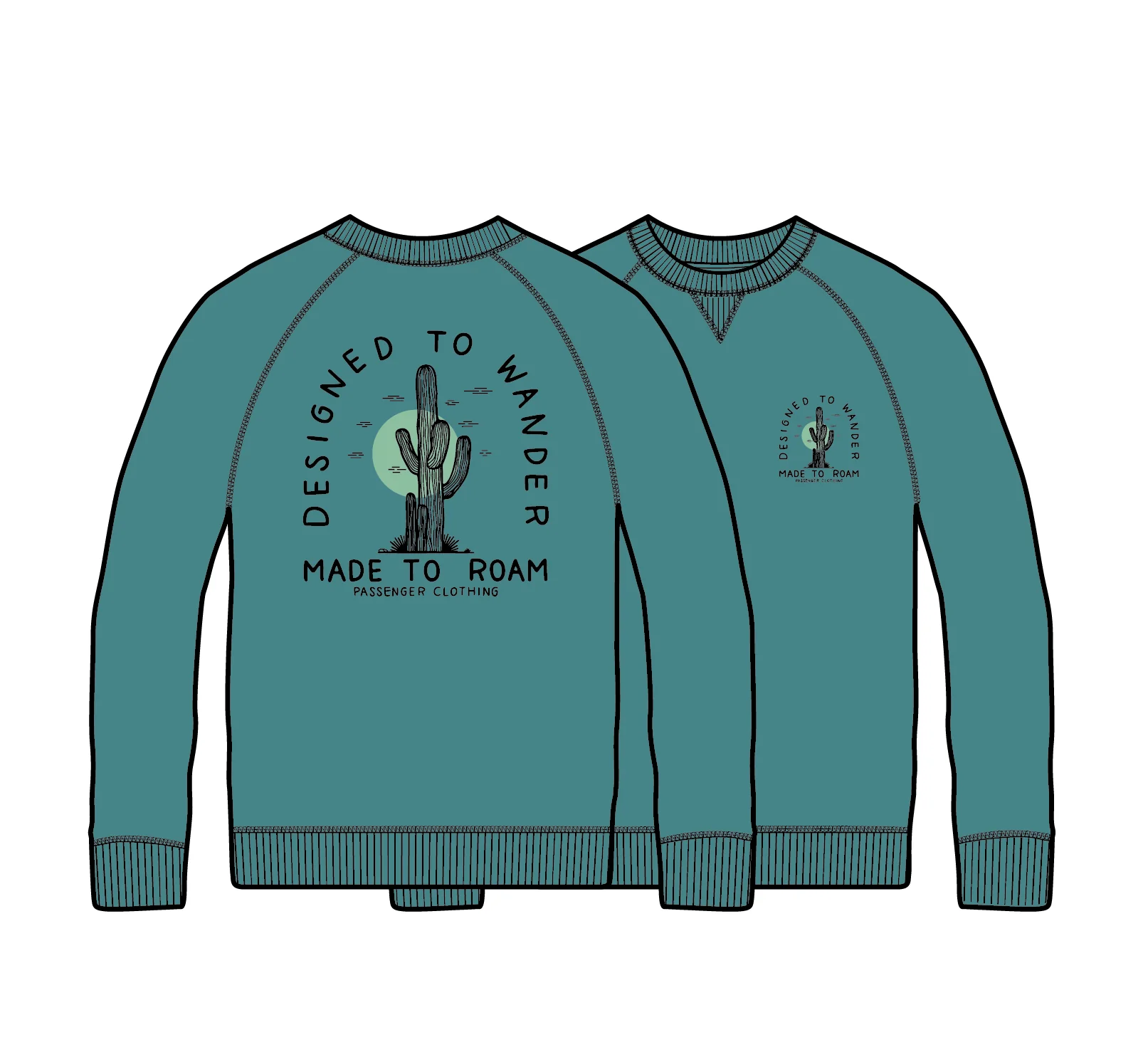 Explore Sweatshirt - Ocean Teal - Image 7