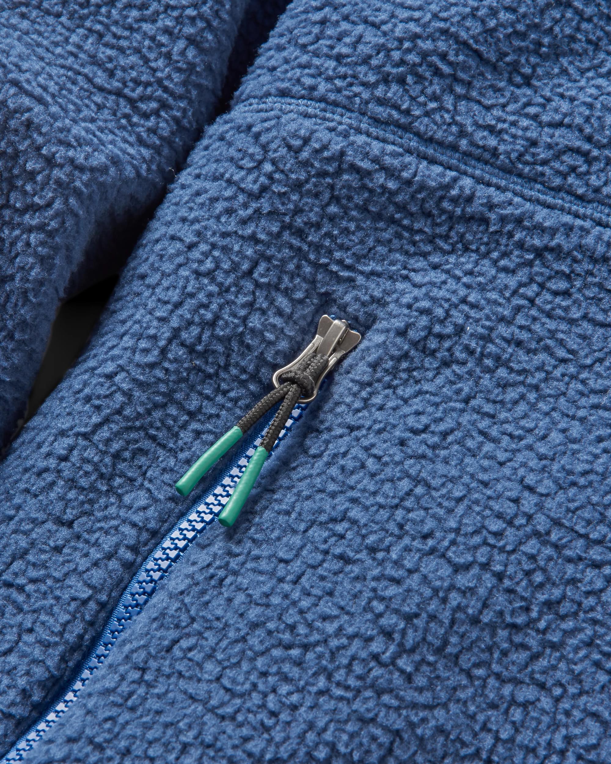 Fairbanks Full Zip Sherpa Fleece - Dark Denim - Image 5