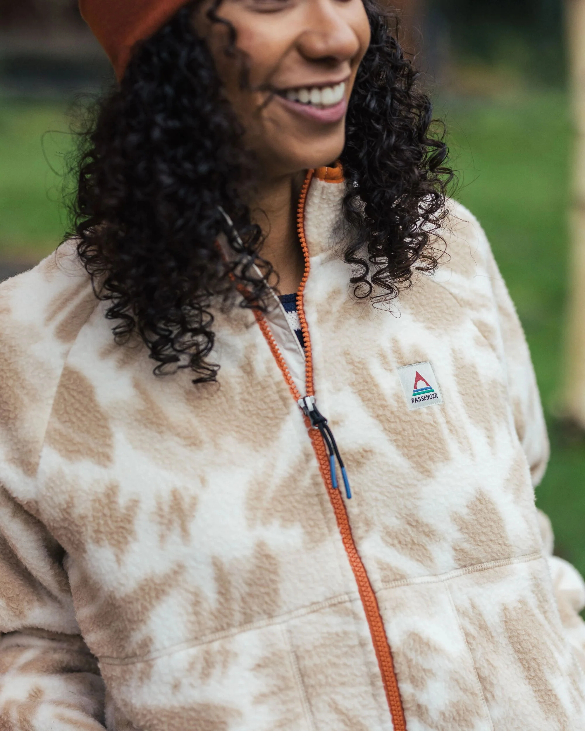 Fairbanks Full Zip Sherpa Fleece - Abstract Mountain Birch - Image 4