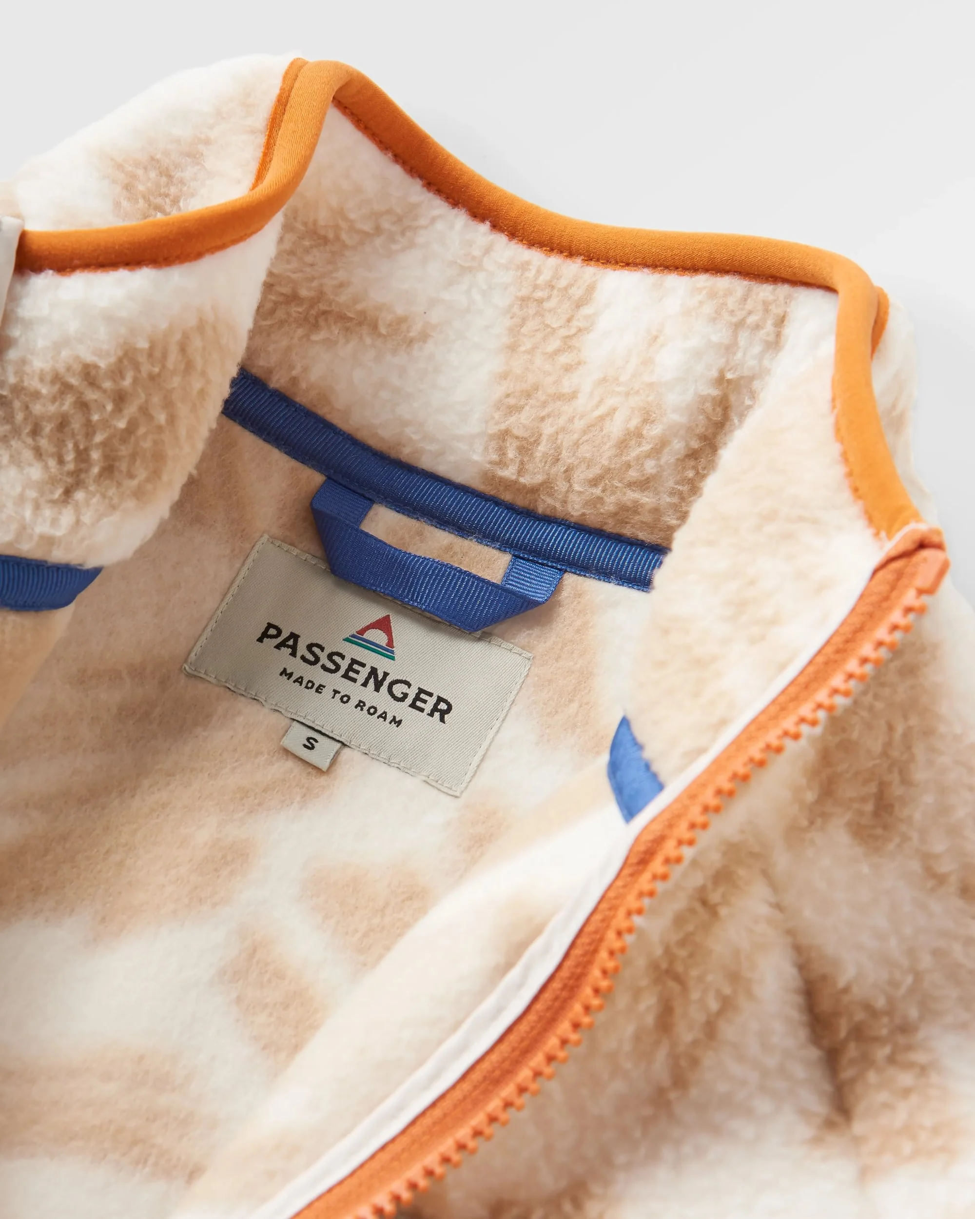 Fairbanks Full Zip Sherpa Fleece - Abstract Mountain Birch - Image 6