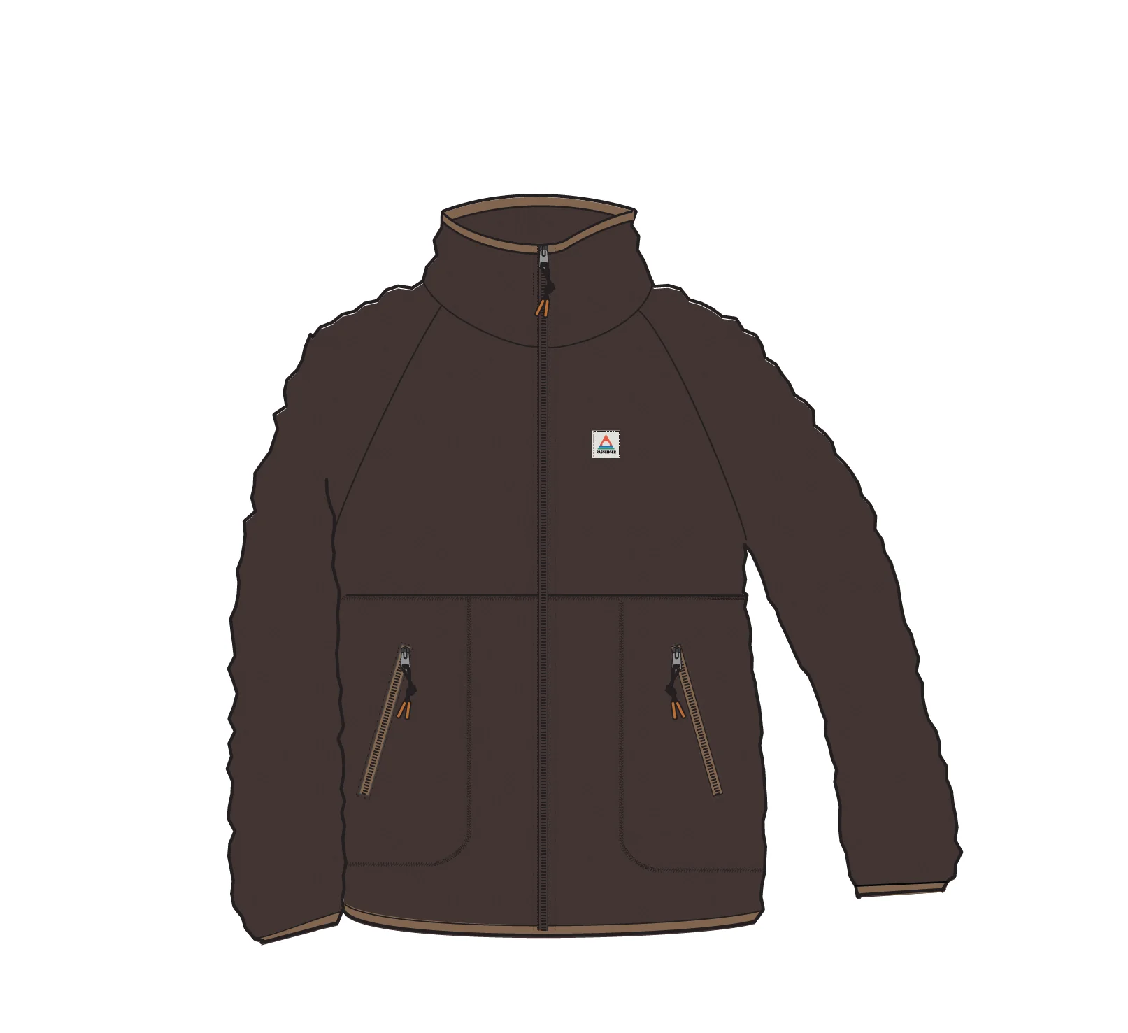 Fairbanks Full Zip Sherpa Fleece - Espresso - Image 6