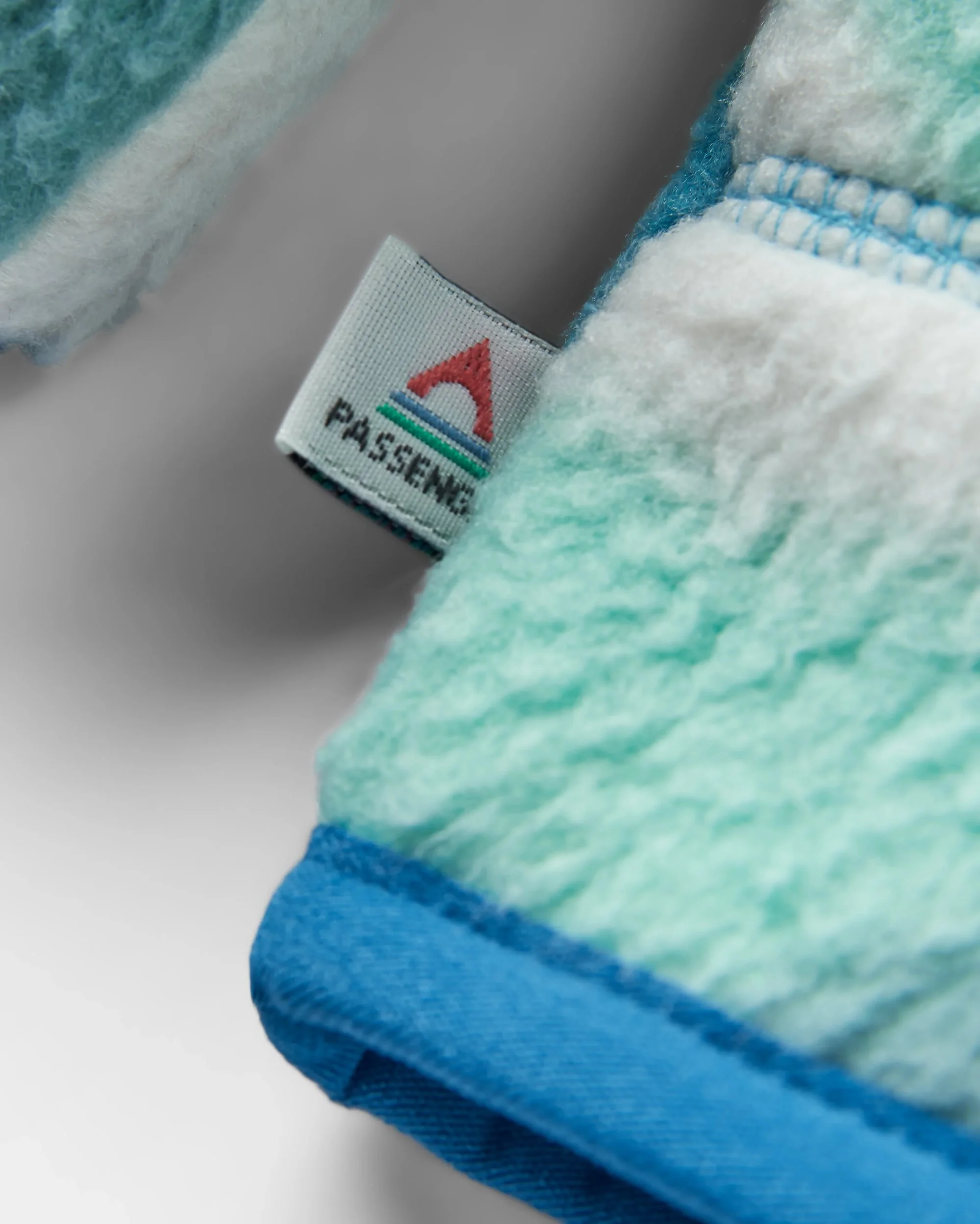 Fairbanks Full Zip Sherpa Fleece - Vista Patchwork Aqua - Image 9