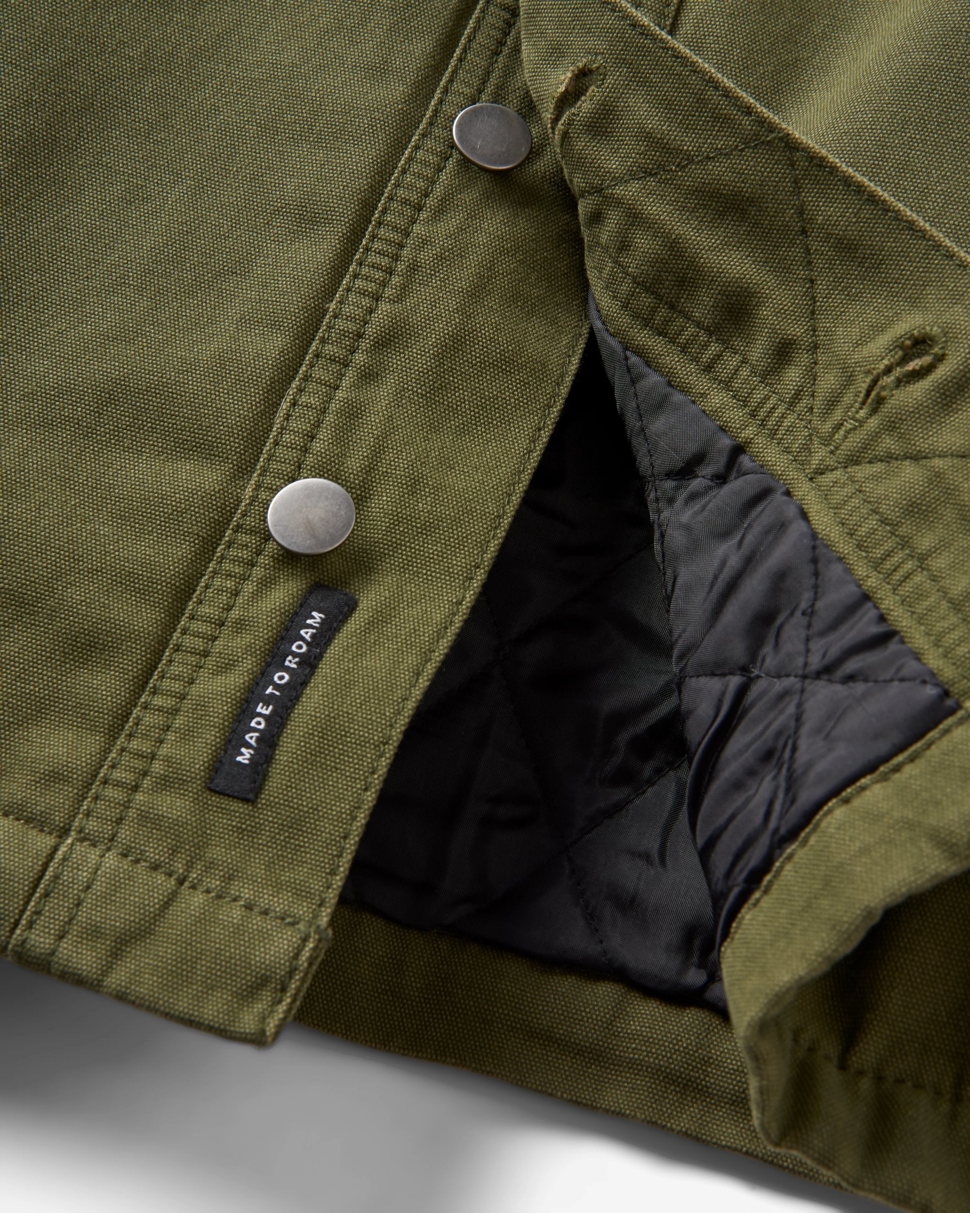 Falcon Organic Cotton Jacket - Khaki - Image 8