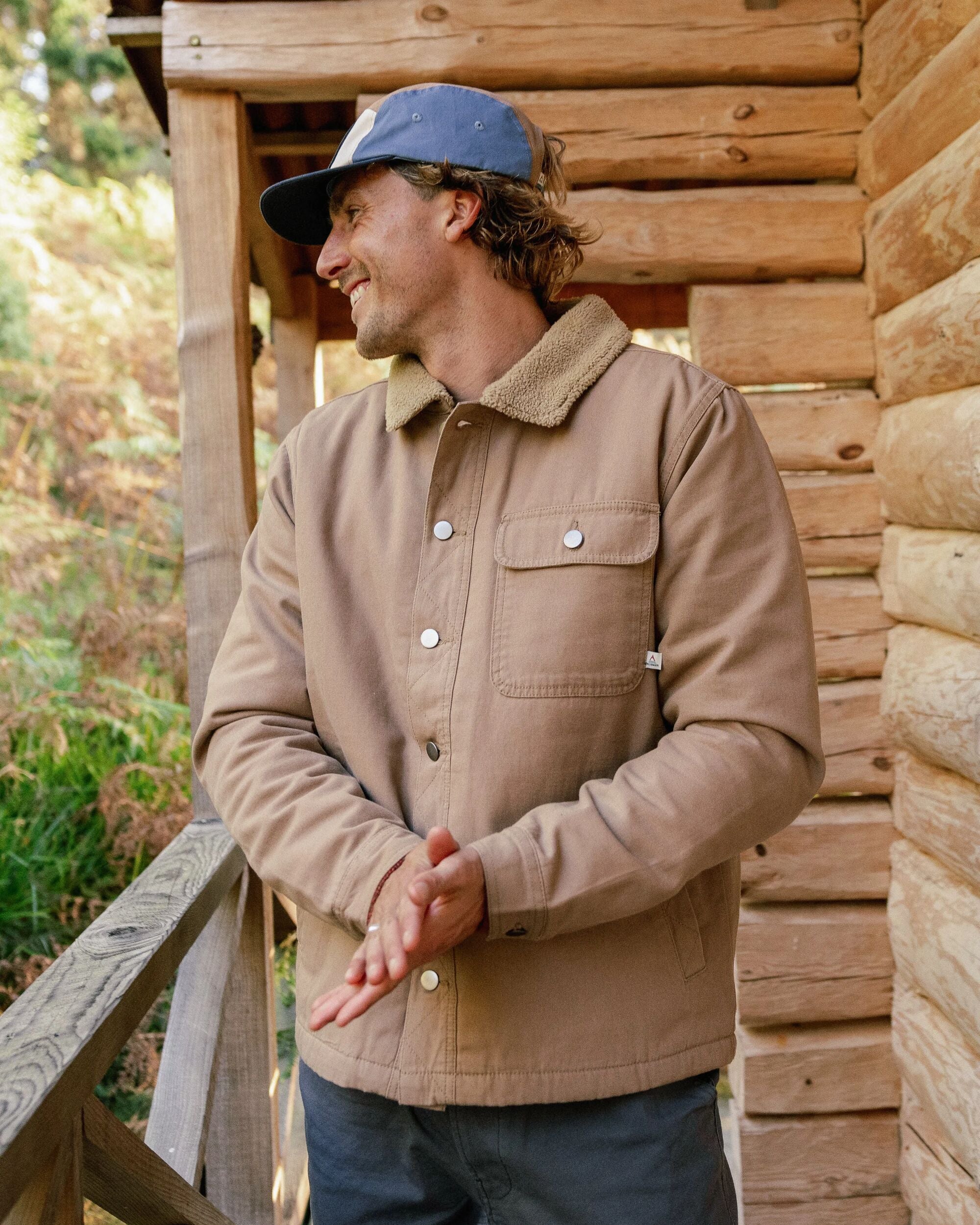 Falcon Organic Cotton Jacket - Toffee - Image 5