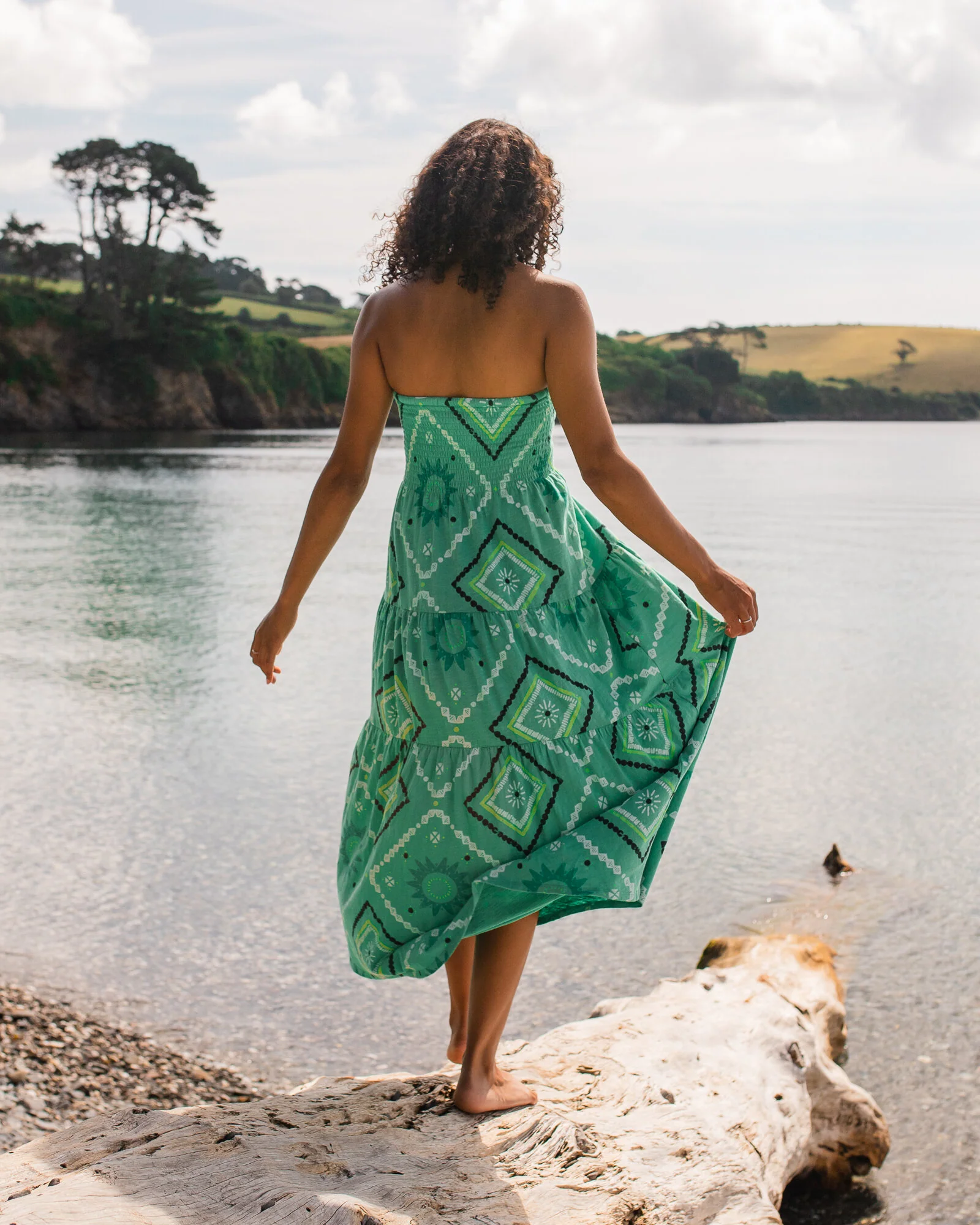 Fareway Maxi Skirt - Sunburst Green Spruce - Image 5