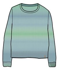 Fika Knitted Jumper - Sea Blue Dip - Image 6