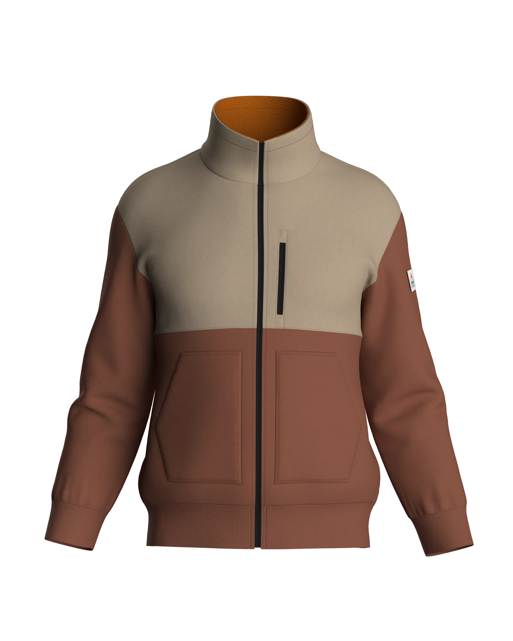 Finn Polar Fleece Lined Jacket - Baked Clay - Image 10