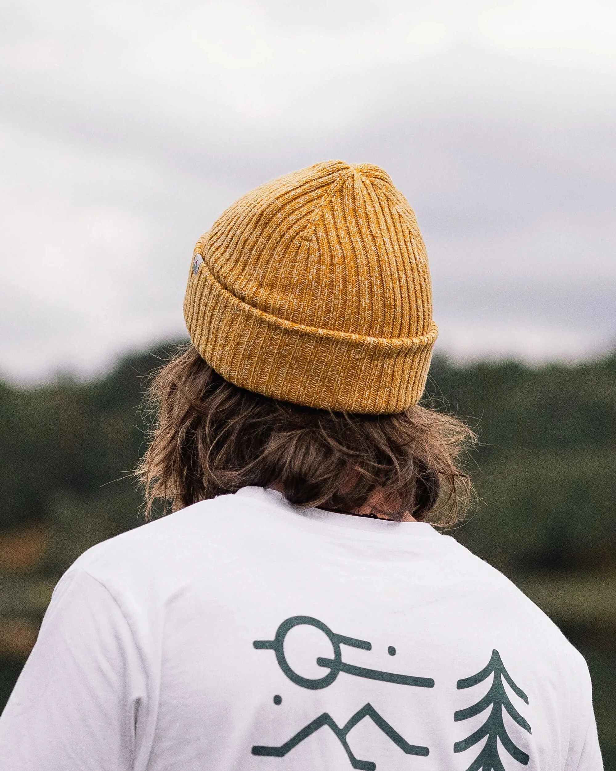 Fisherman Marl Beanie - Mustard Yellow - Image 5