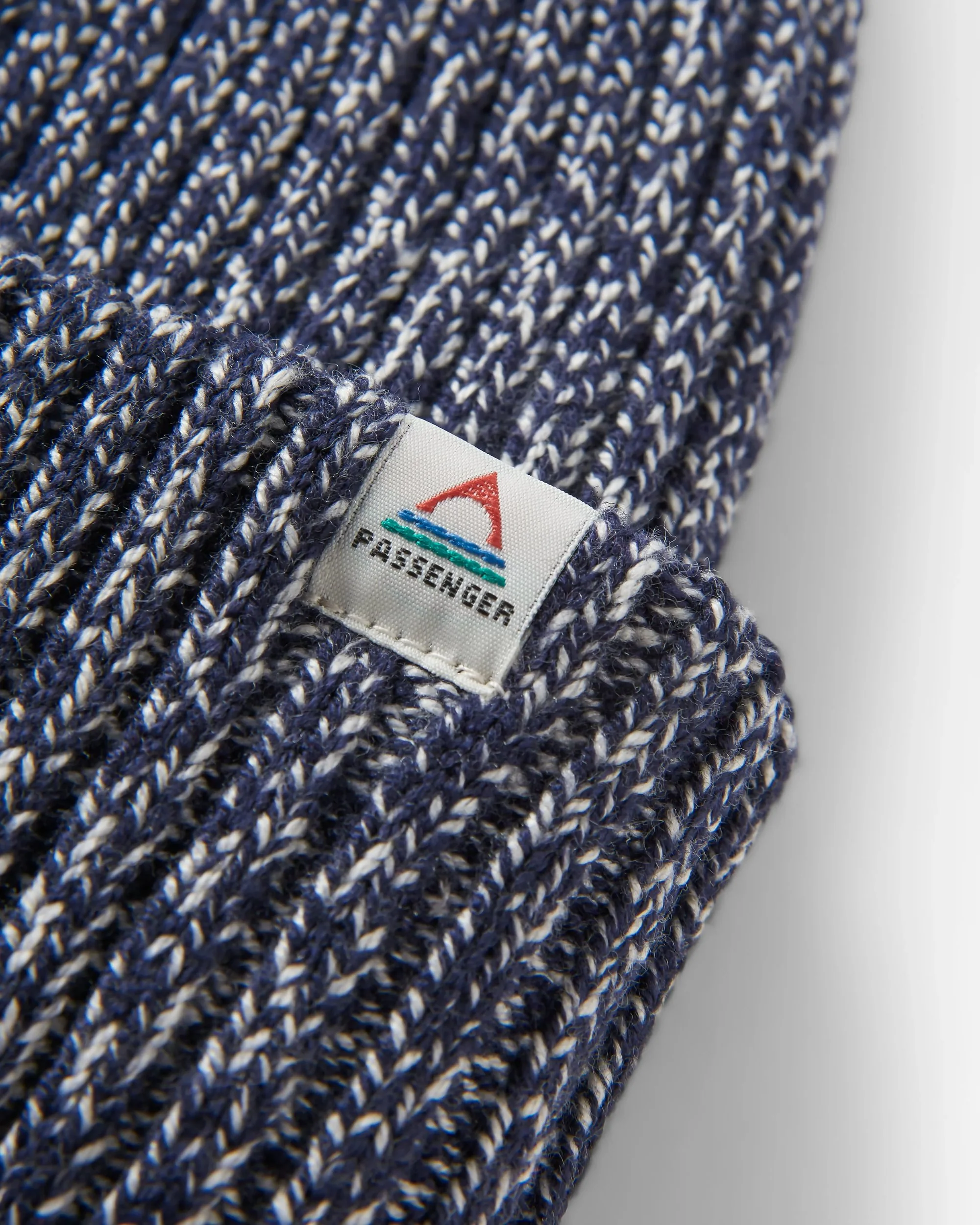 Fisherman Marl Beanie - Rich Navy - Image 5