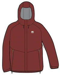 Five Element Waterproof Jacket - Red Ochre - Image 11