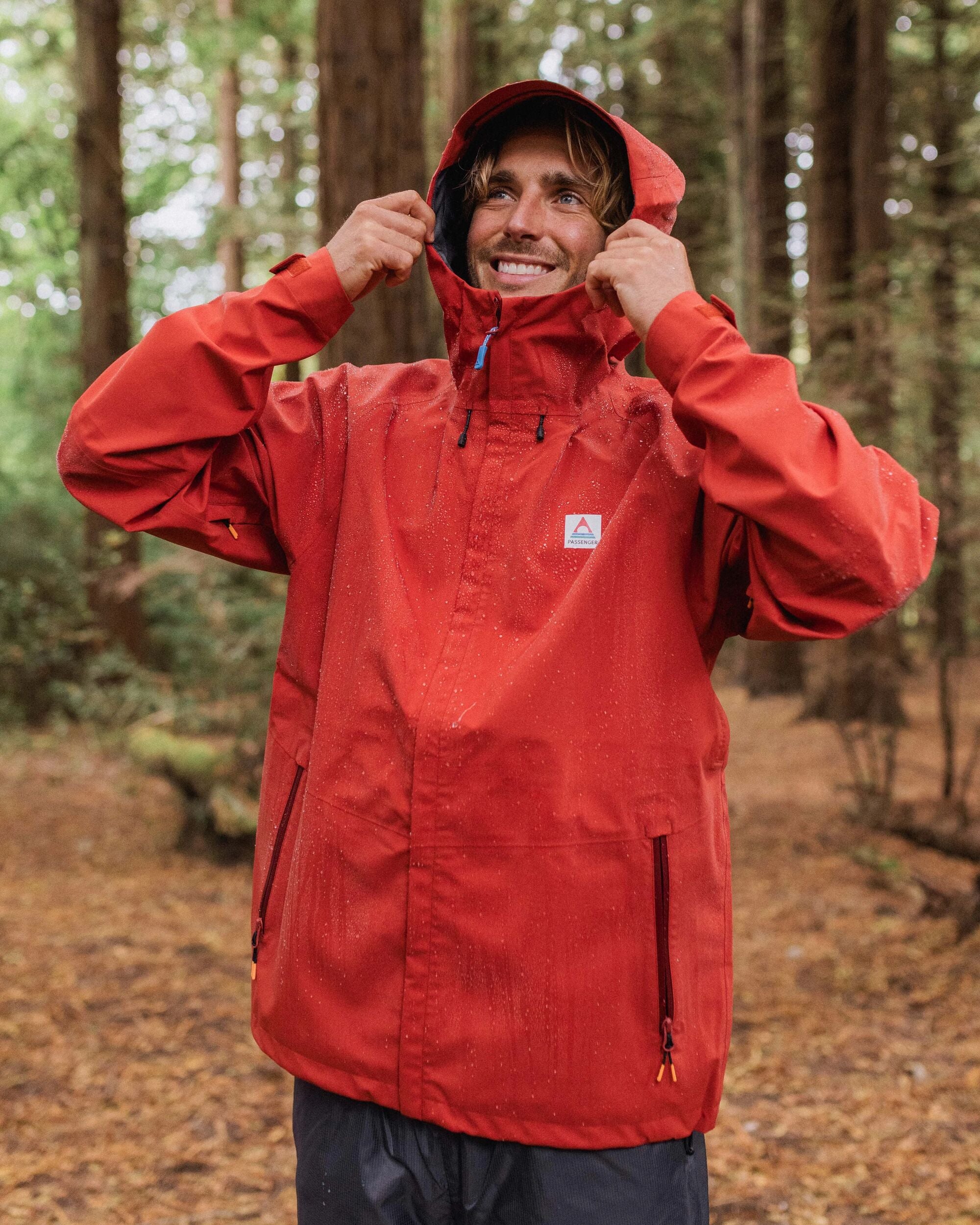 Five Season Waterproof Jacket - Red Ochre - Image 2