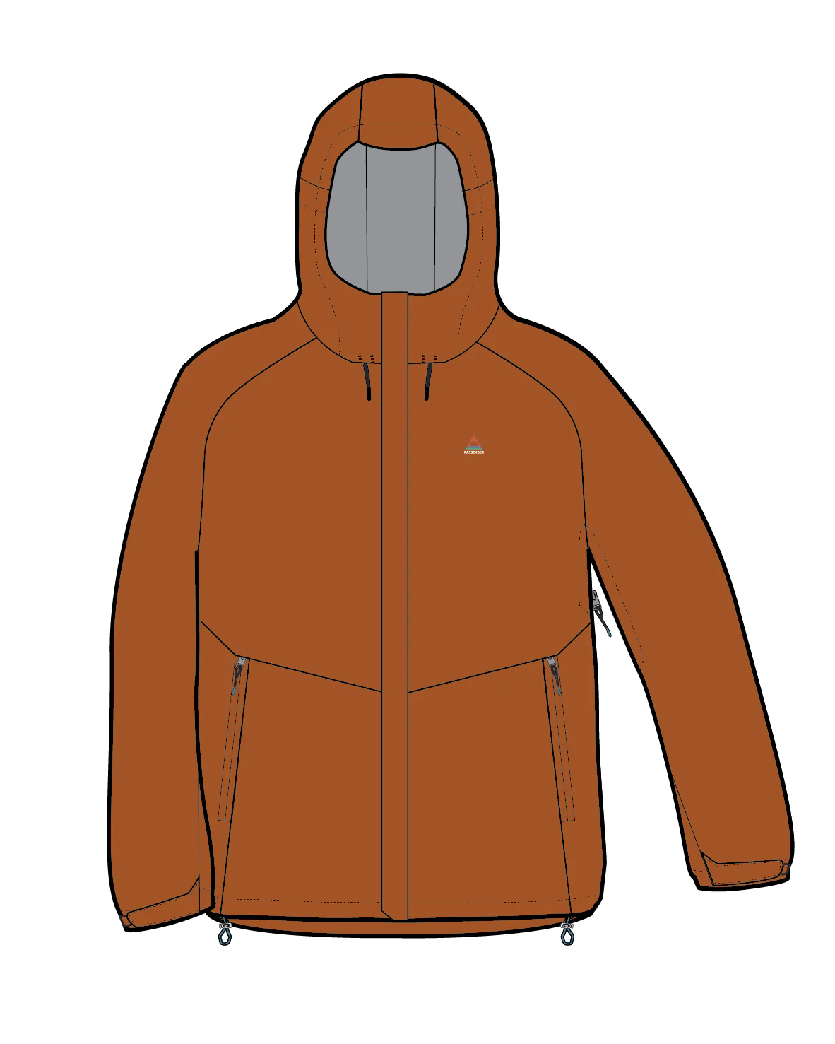 Five Season Waterproof Jacket - Sunset Orange - Image 14