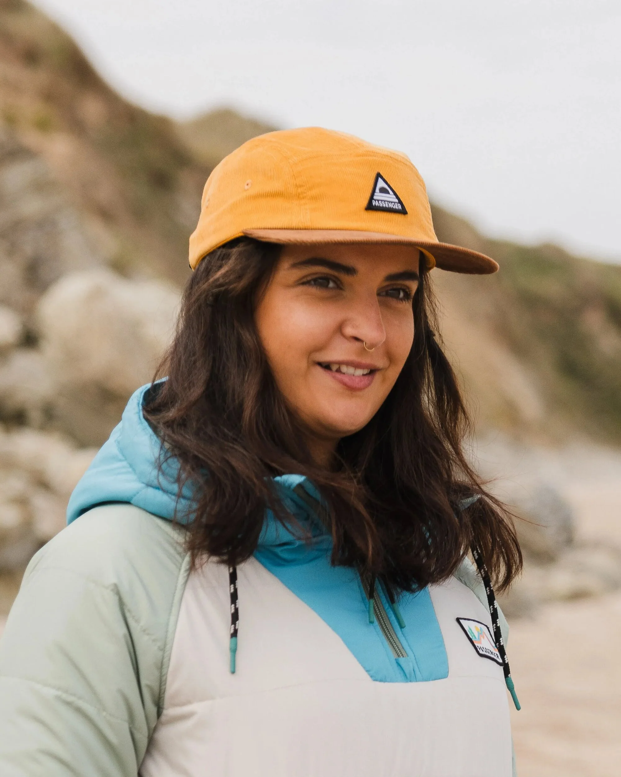 Fixie Cord 5 Panel Cap - Golden Spice - Image 5