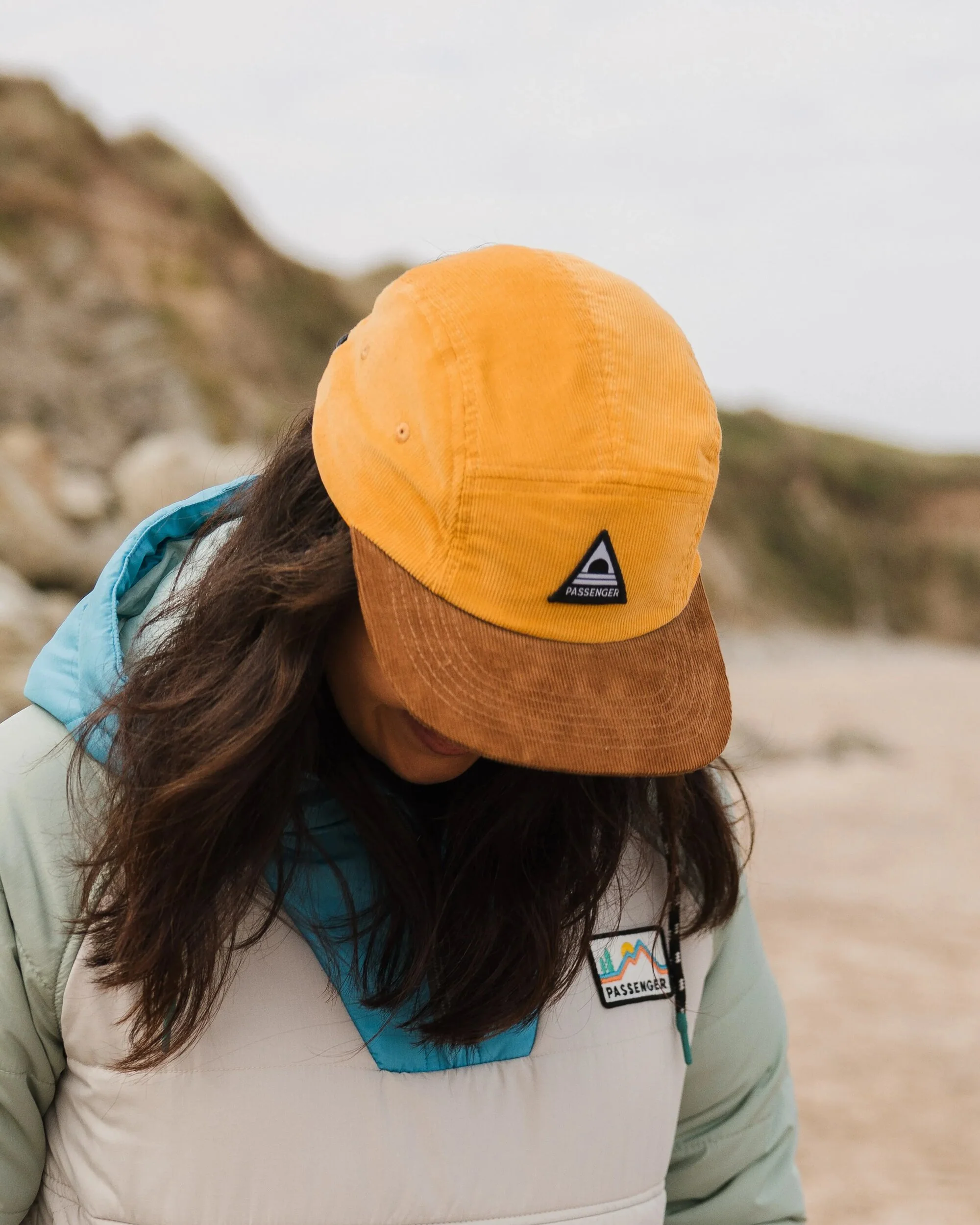 Fixie Cord 5 Panel Cap - Golden Spice - Image 6