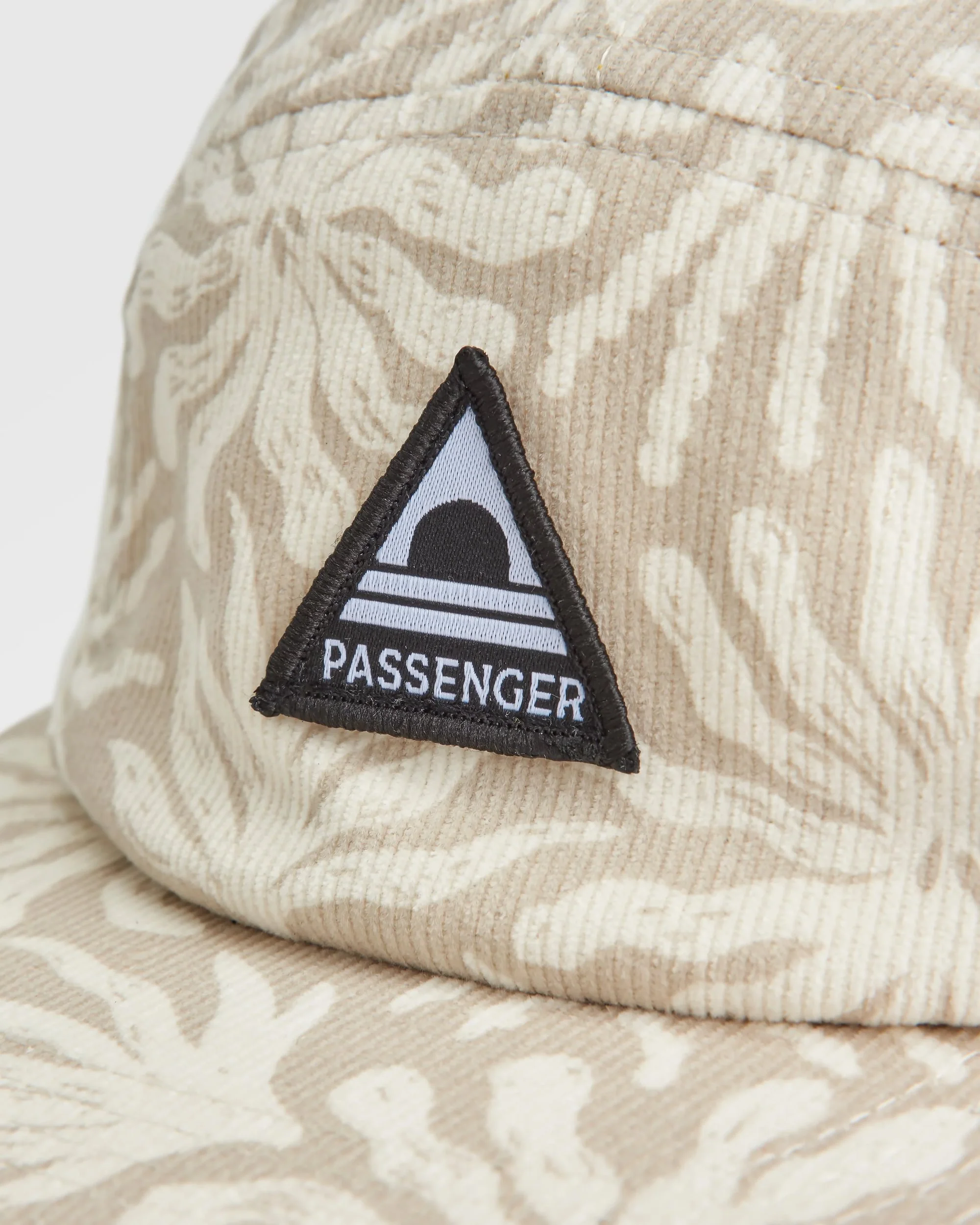 Fixie Cord 5 Panel Cap - Golden Spice/ Seaweed Pebble Grey - Image 6