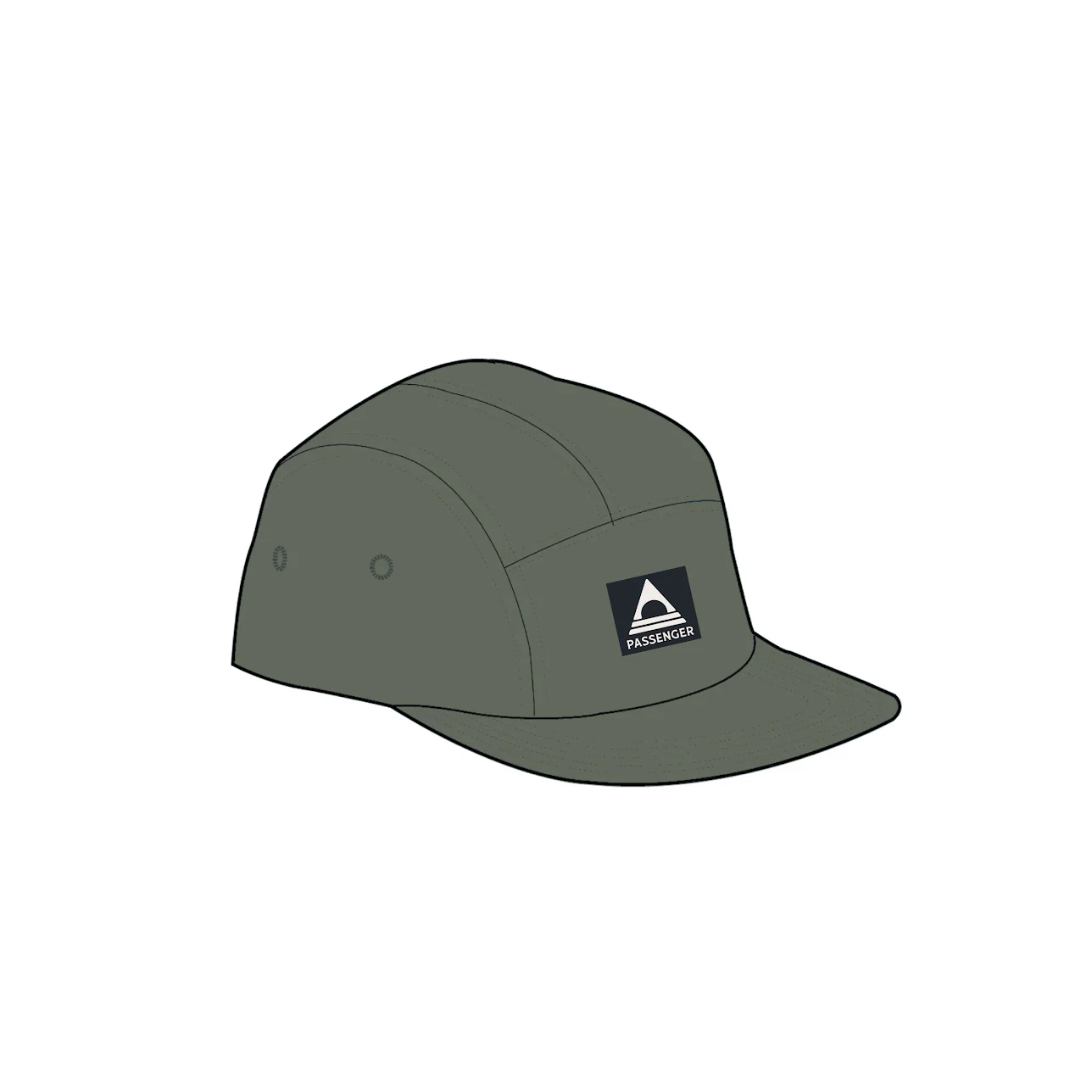 Fixie Cord 5 Panel Cap - Khaki - Image 6