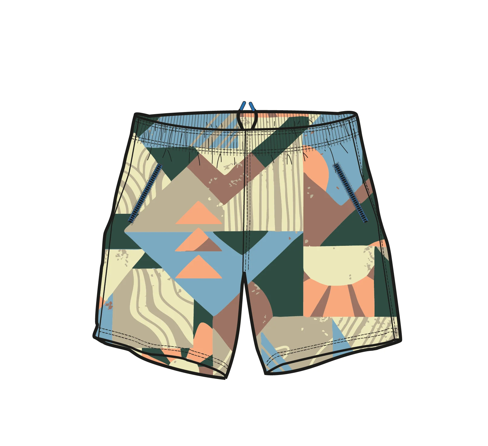 Flaris NetPlus® Beach Short - Sun Patch Simply Taupe - Image 6