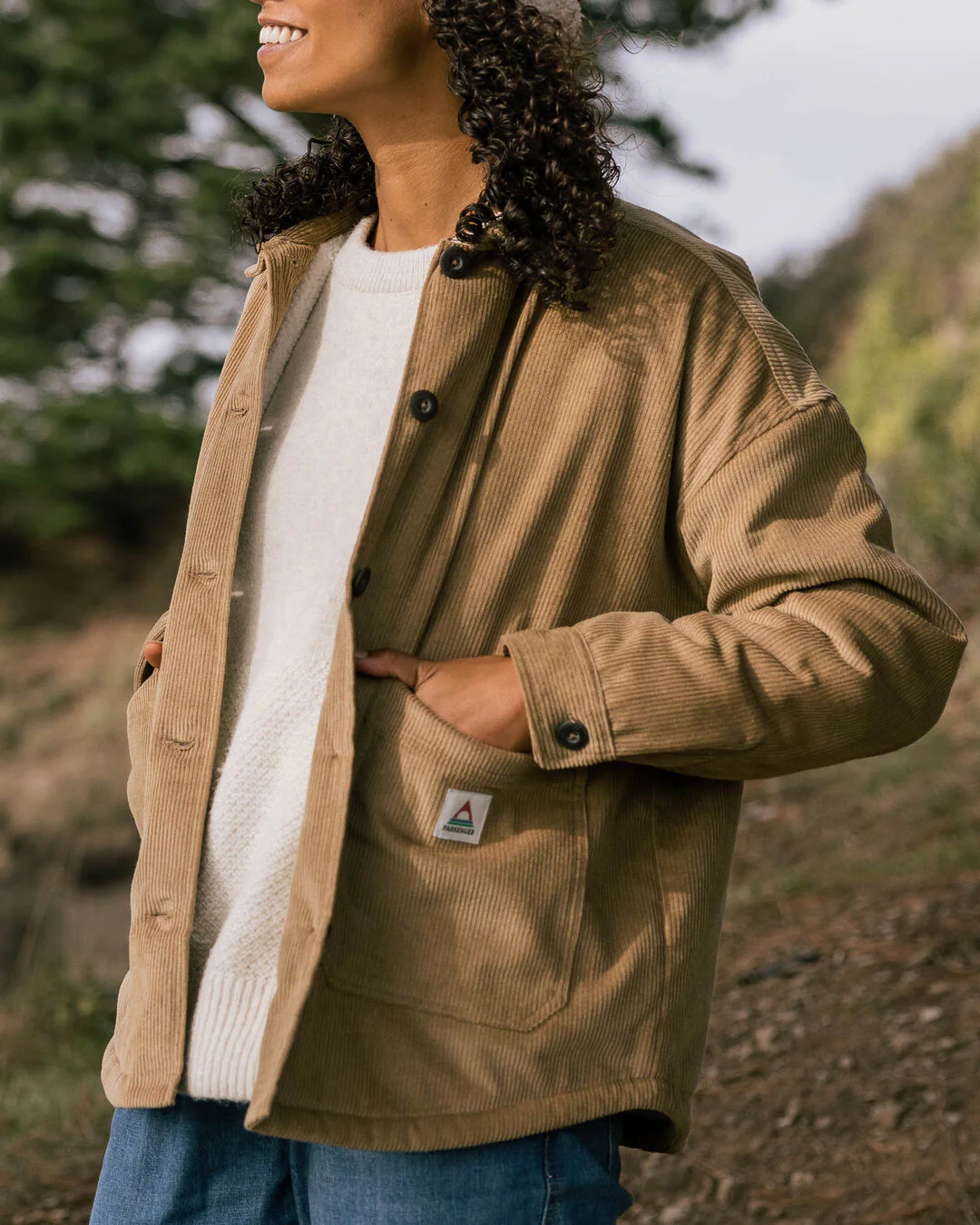 Flint Corduroy Overshirt - Biscuit - Image 4