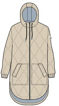 Flora Long Insulated Parka - White Pepper - Image 12