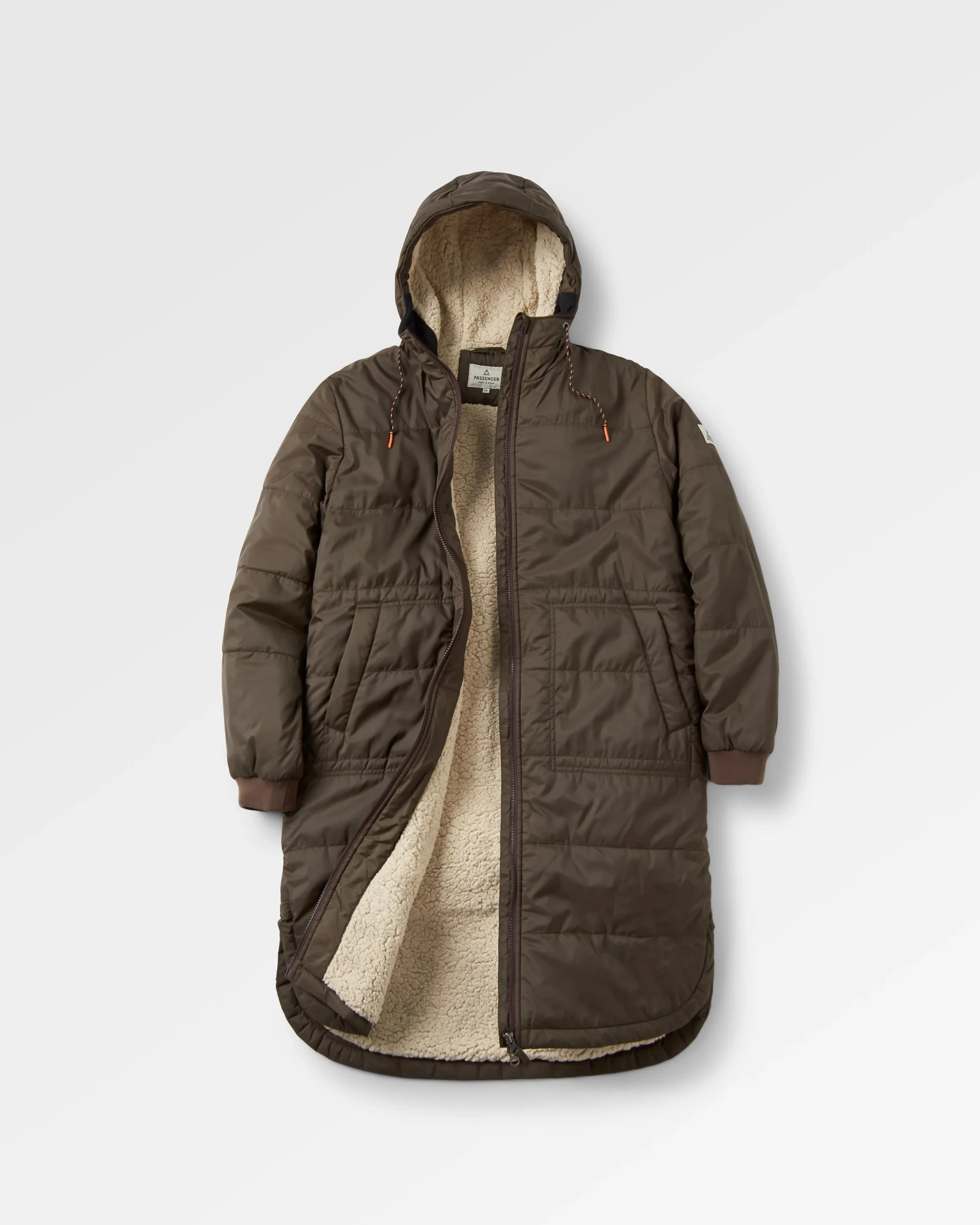 Flora Sherpa Lined Parka - Coffee - Image 2