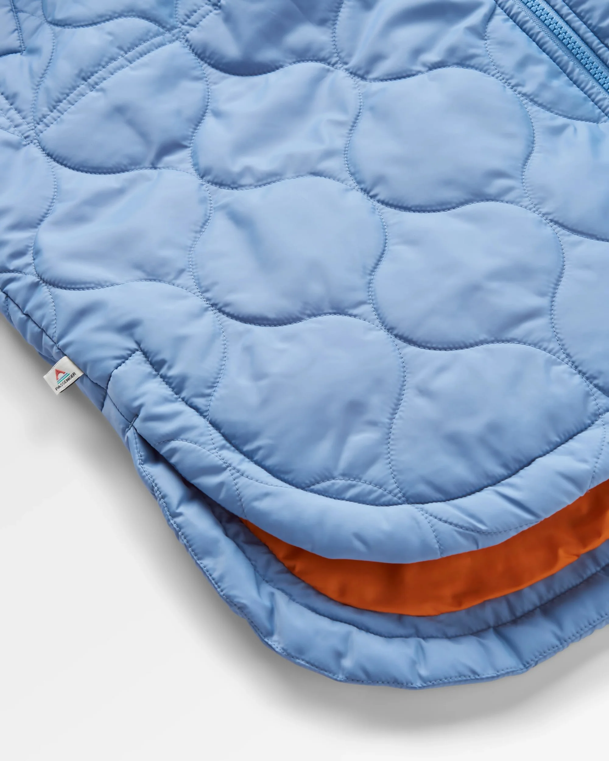Flora Long Insulated Parka - Faded Denim - Image 3