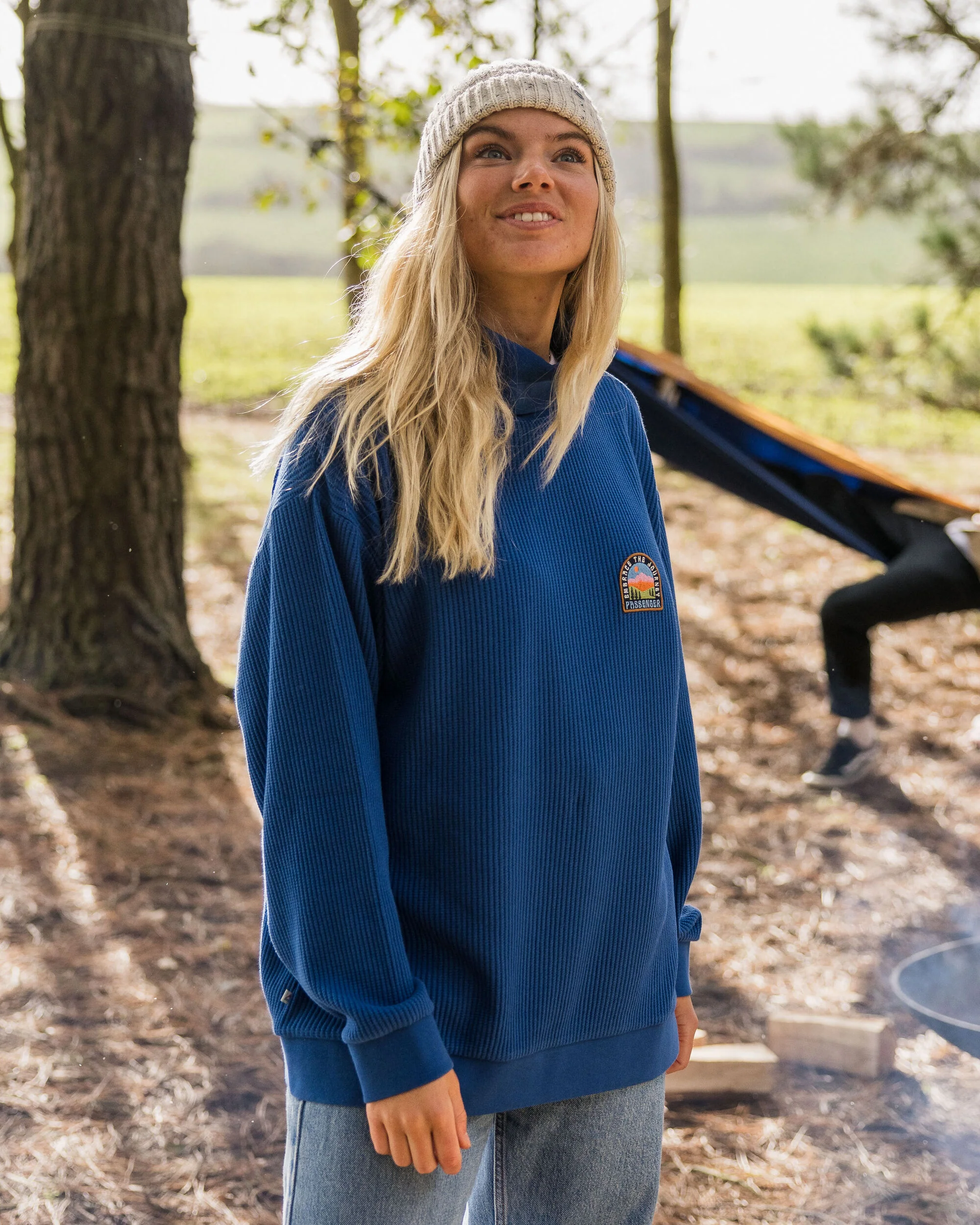 Flourish Roll Neck Top - True Blue - Image 5