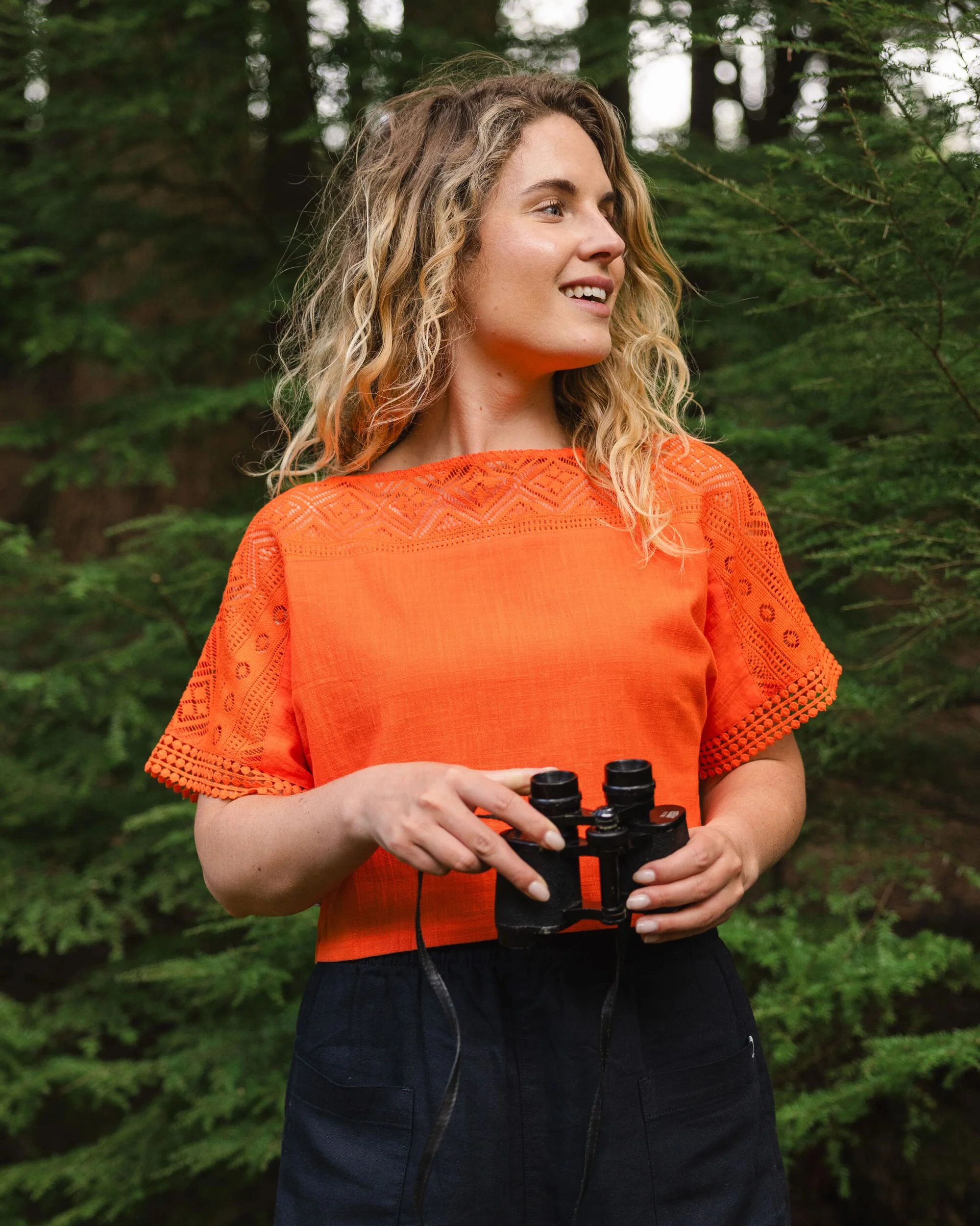 Flurry Woven Top - Ember Orange - Image 4