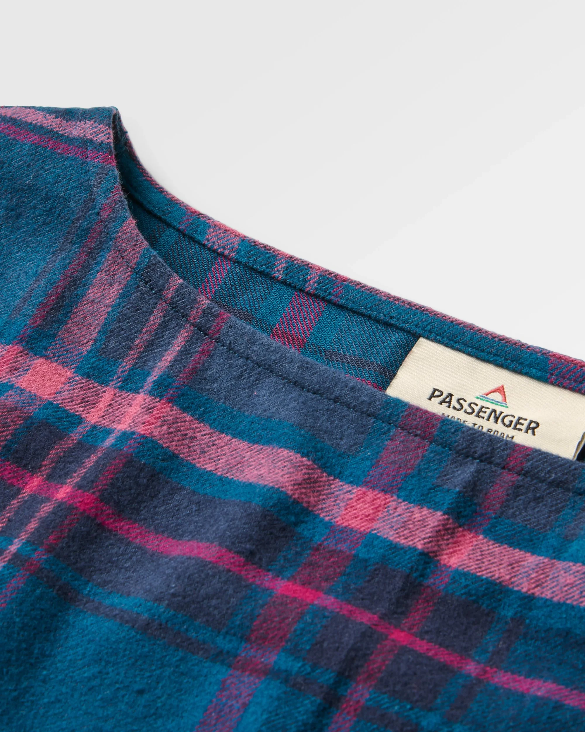 Flurry Woven Top - Tidal Blue/Wild Berry Check - Image 4