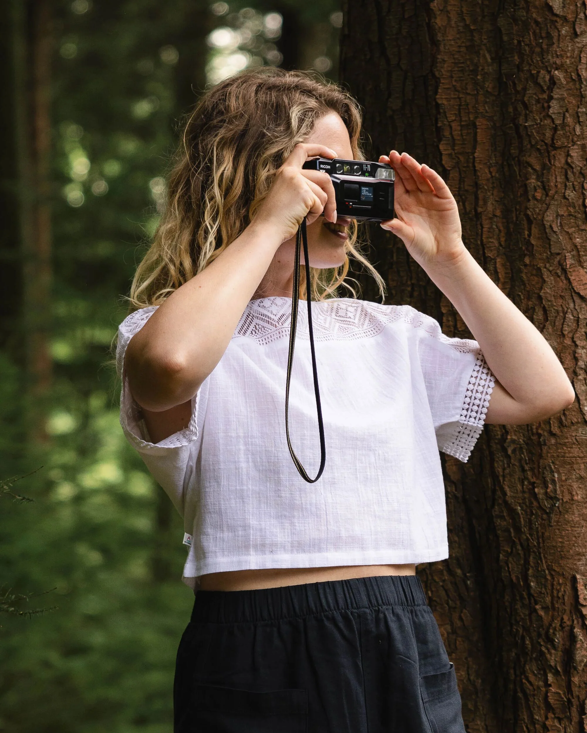 Flurry Woven Top - White - Image 4
