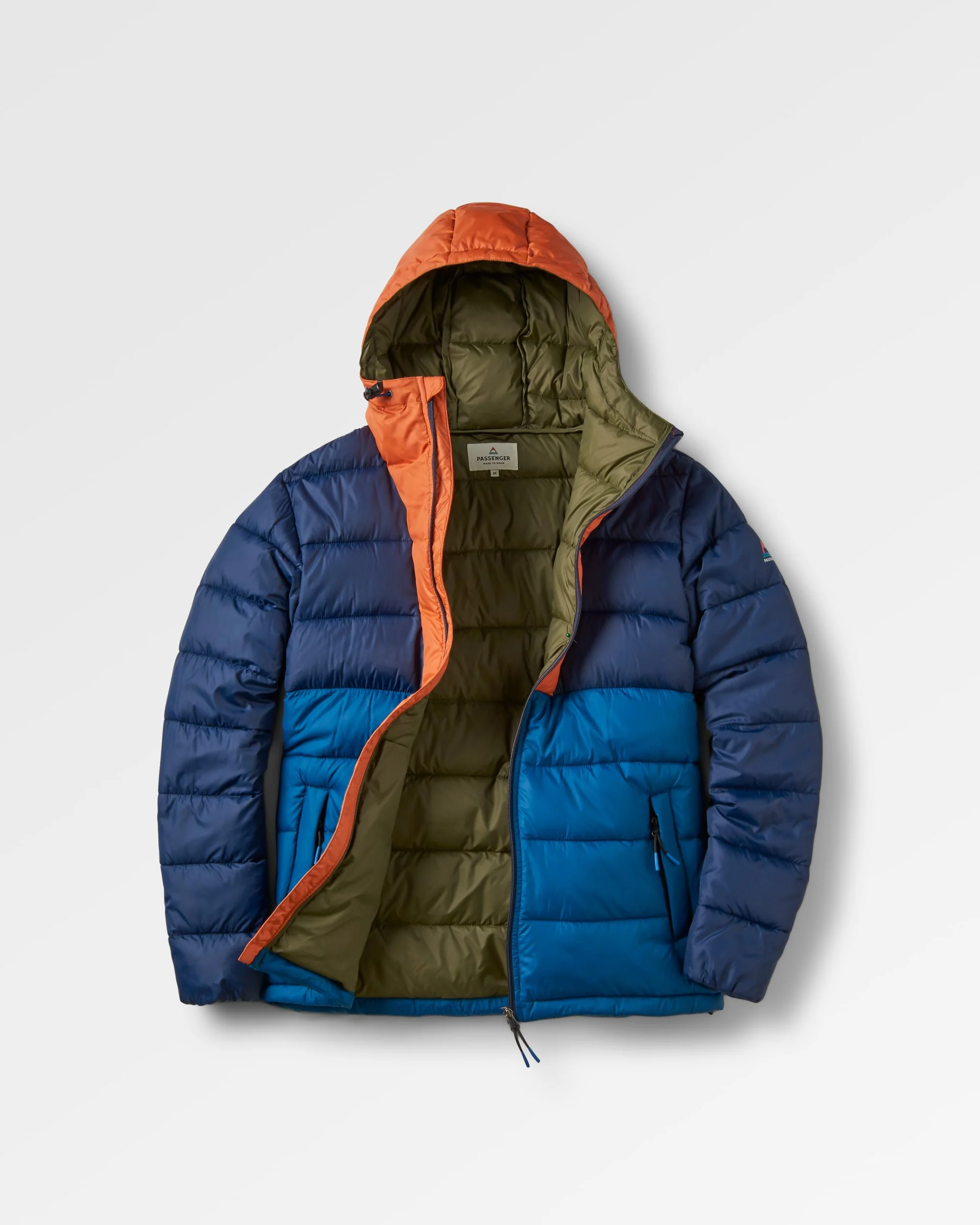 Flynn Insulated Jacket - Rich Navy/ Burnt Orange - Image 2