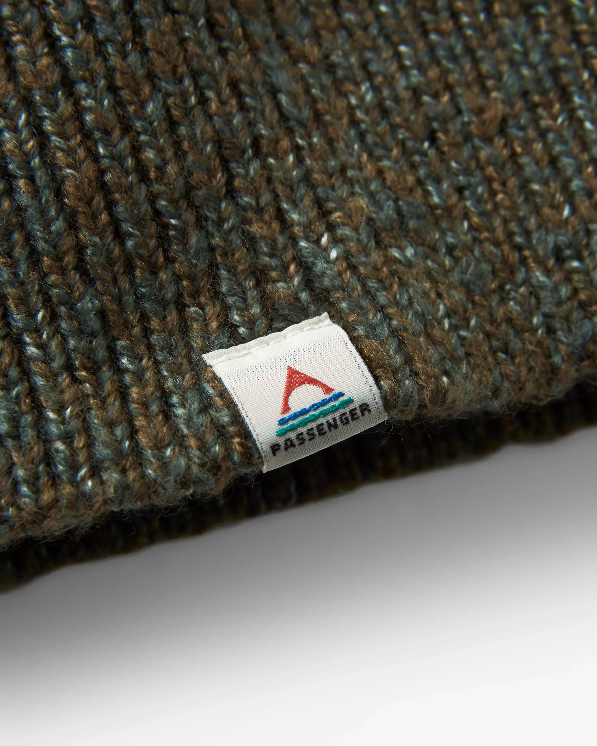 Fog Knitted Jumper - Dark Olive Multi Stripe - Image 5