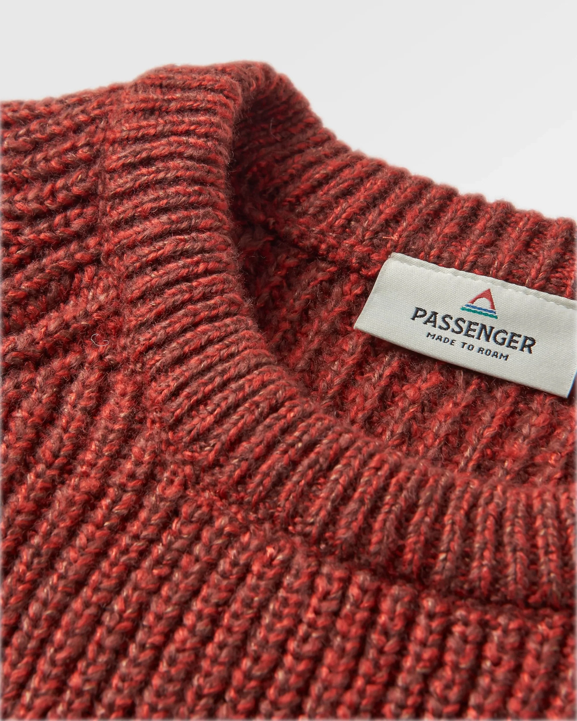 Fog Knitted Jumper - Red Ochre - Image 6