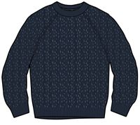 Fog Knitted Jumper - Rich Navy - Image 10