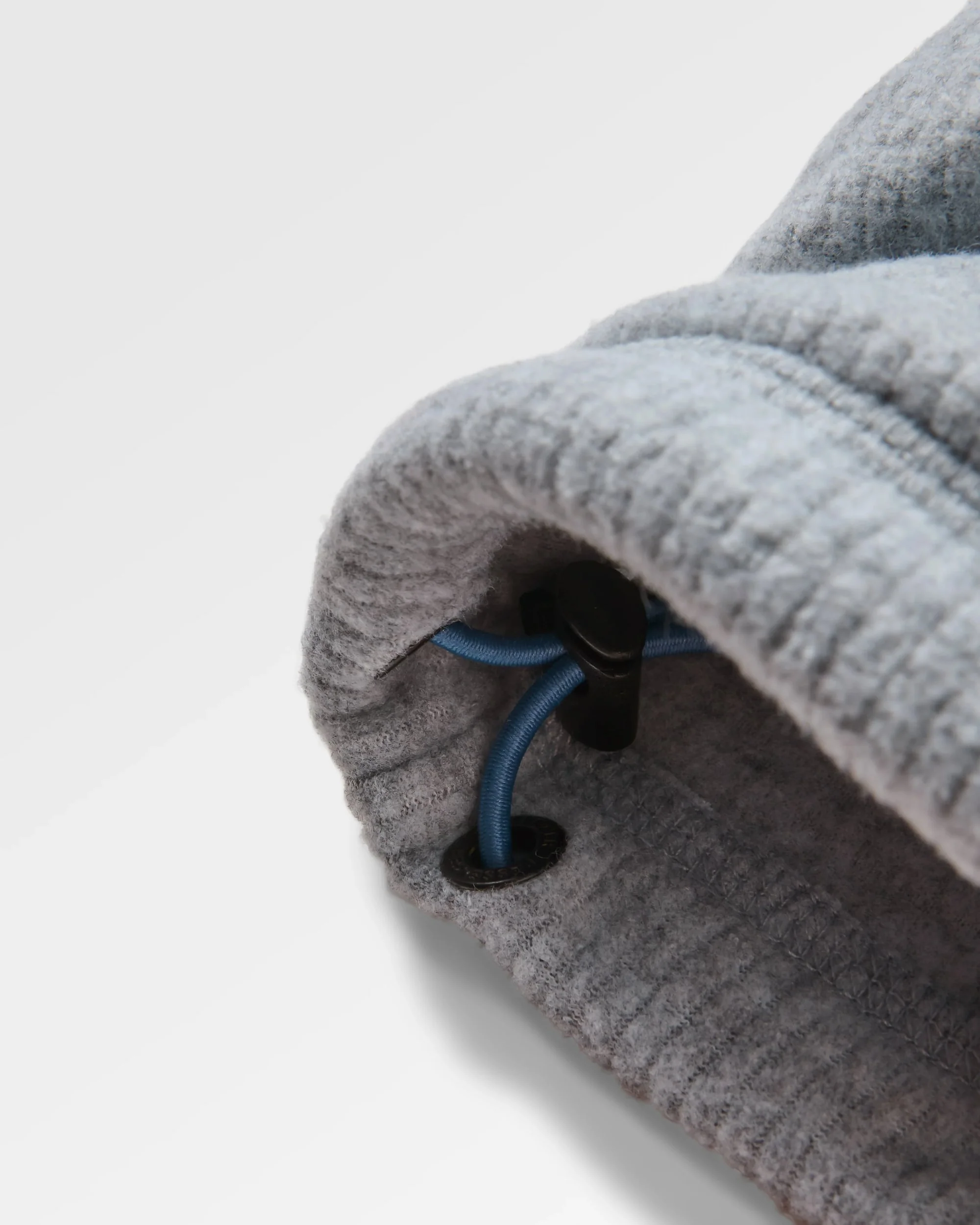 Forestscape Grid Fleece Hoodie - Grey Marl - Image 9
