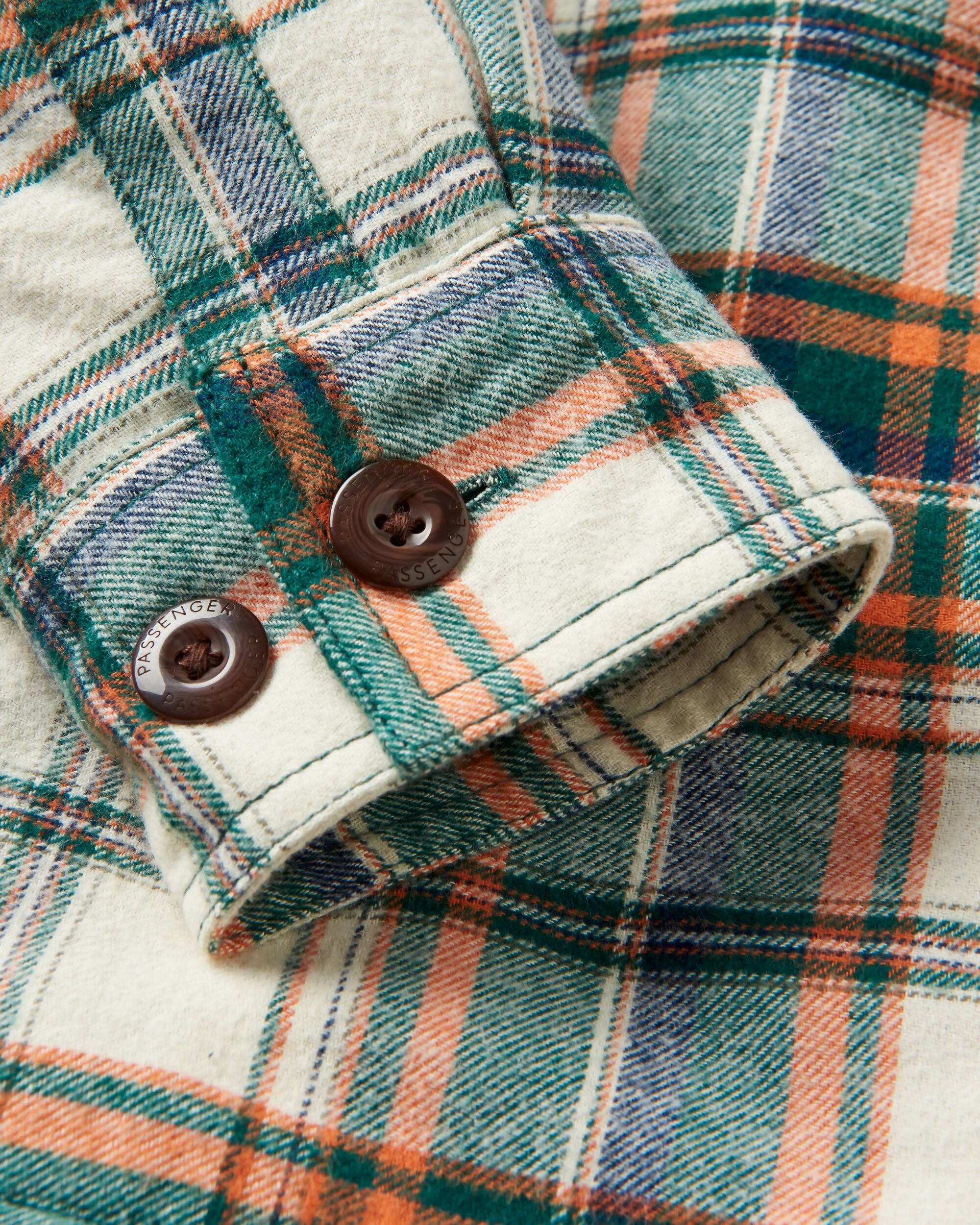 Freestyle Sherpa-Lined Overshirt - Birch/Rain Forest Check - Image 10