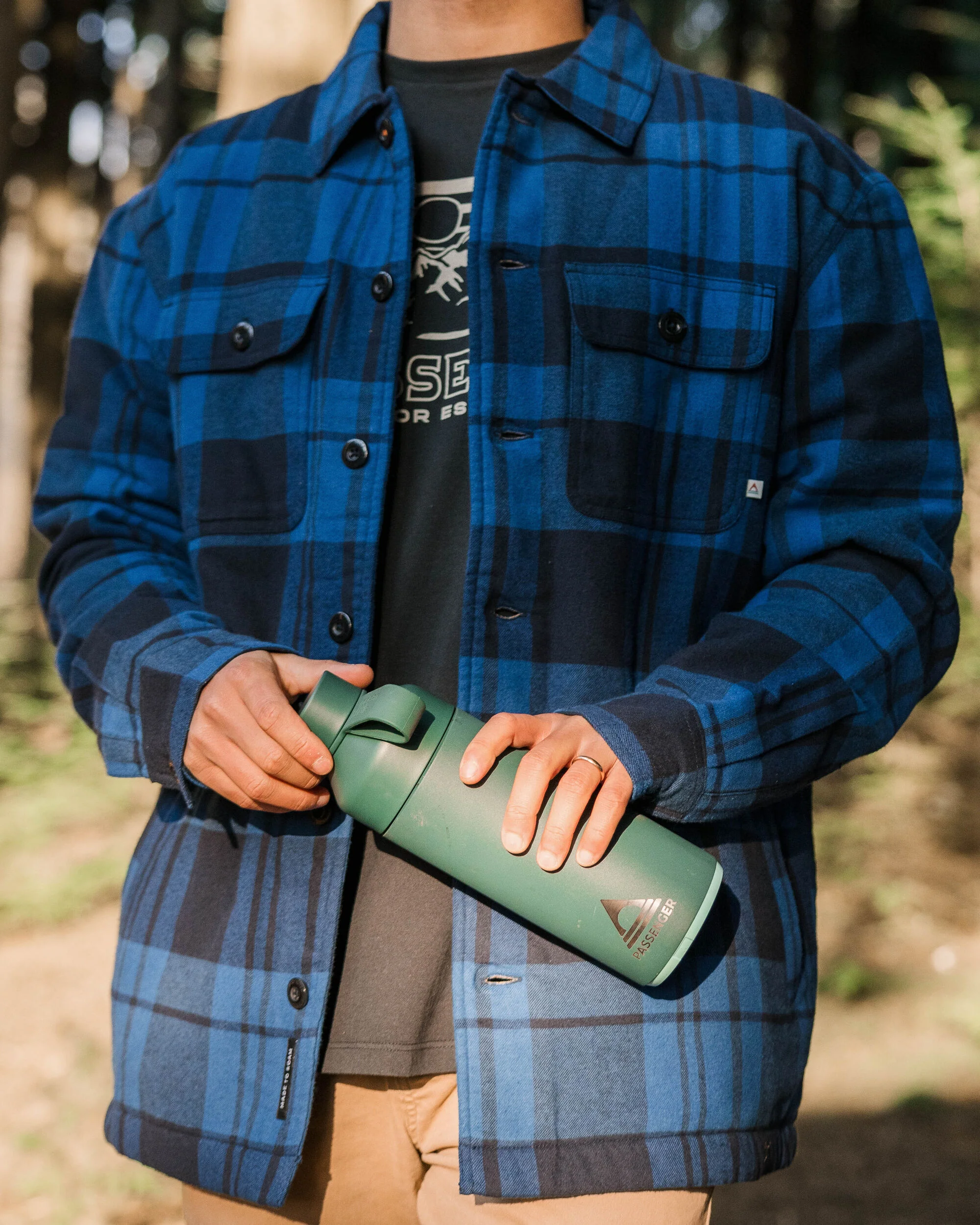 Freestyle Sherpa-Lined Overshirt - True Blue - Image 6