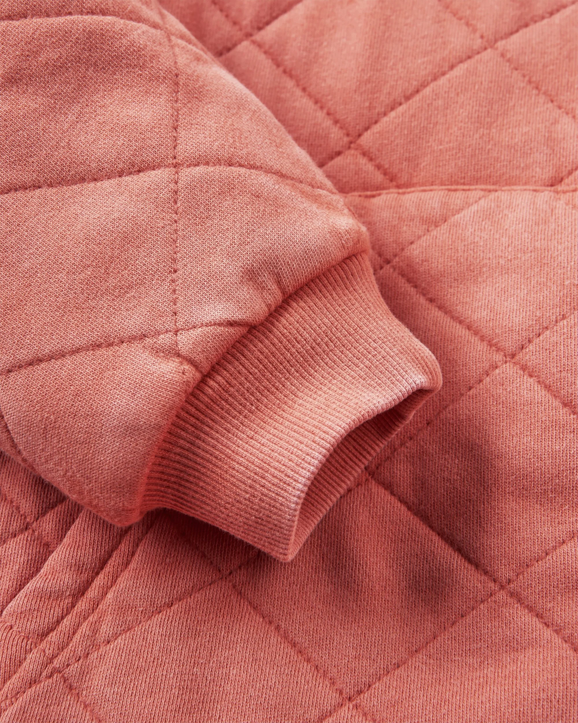 Getaway Quilted Full Zip Hoodie - Burnt Orange - Image 10