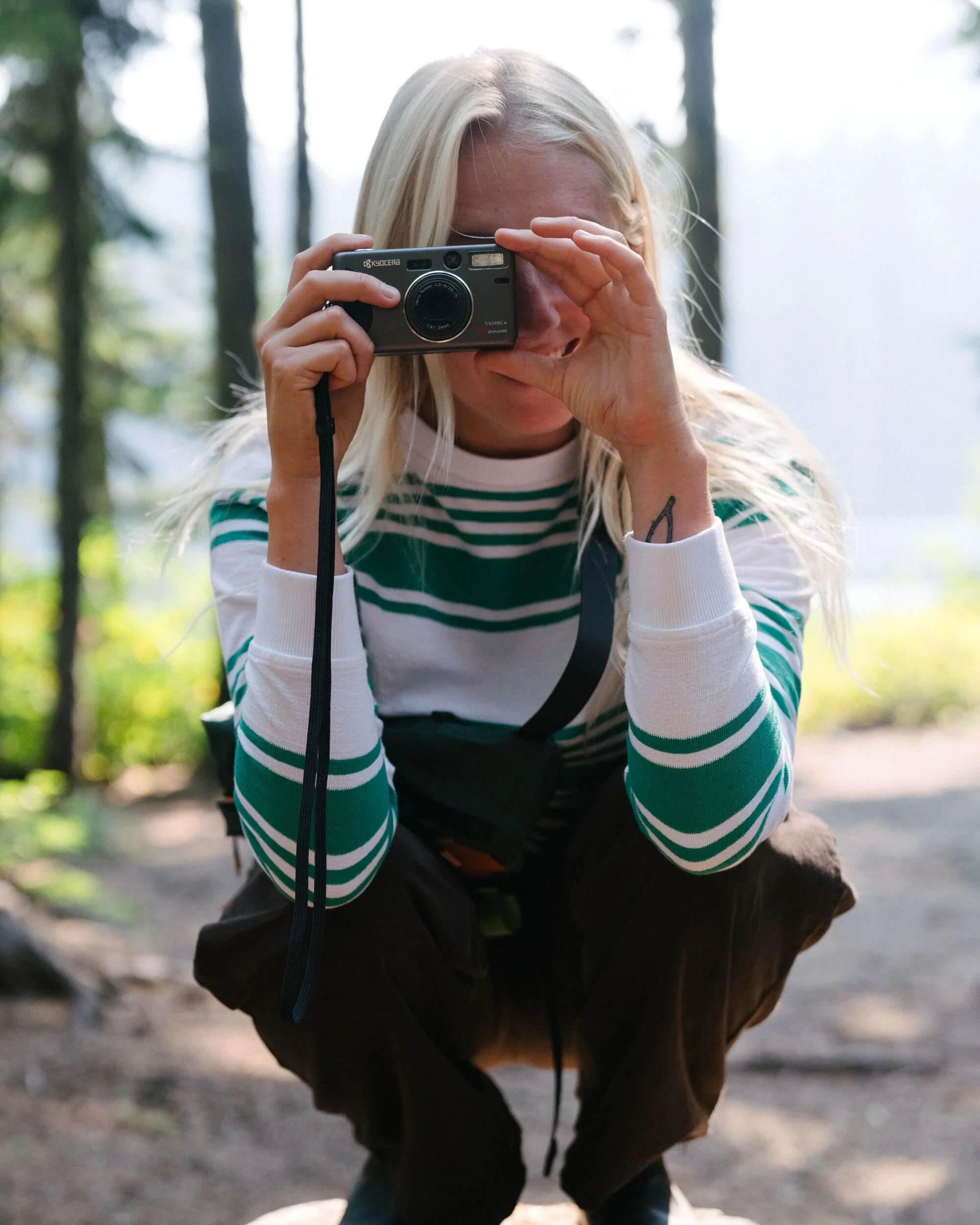Graceful Textured LS Top - Greenlake Stripe - Image 3