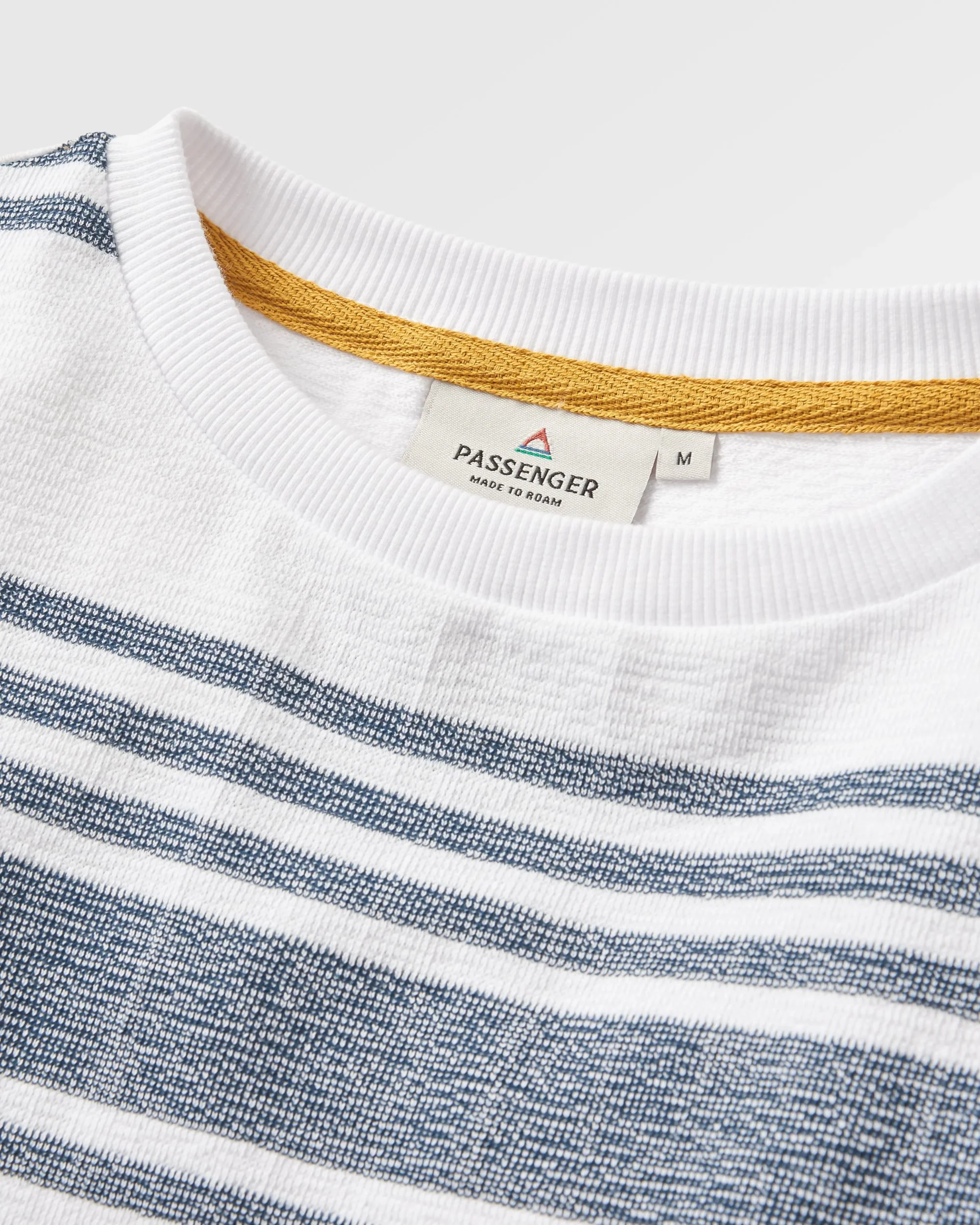 Graceful Textured LS Top - Navy Stripe - Image 6