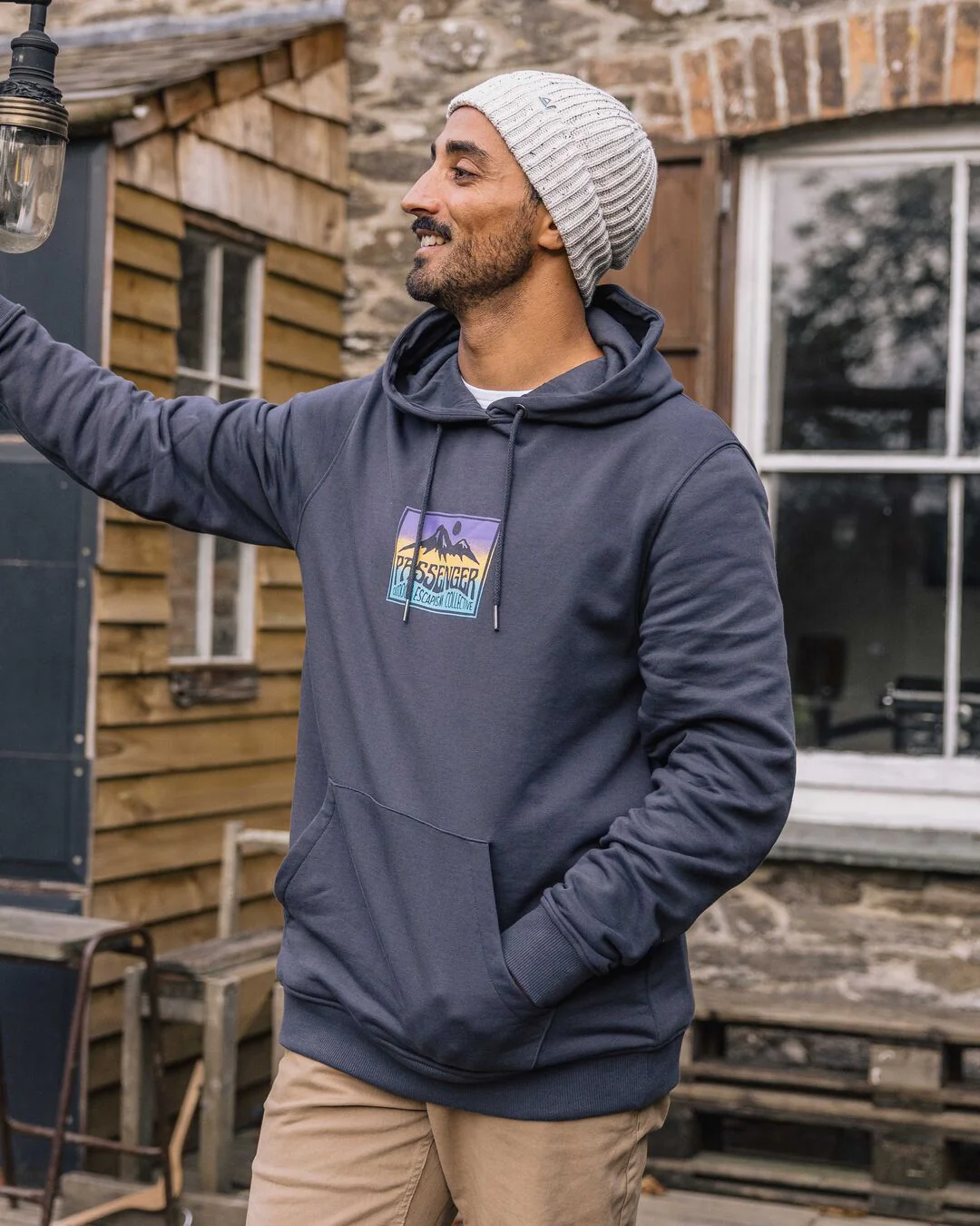 Grounded Organic Cotton Hoodie - Charcoal - Image 3